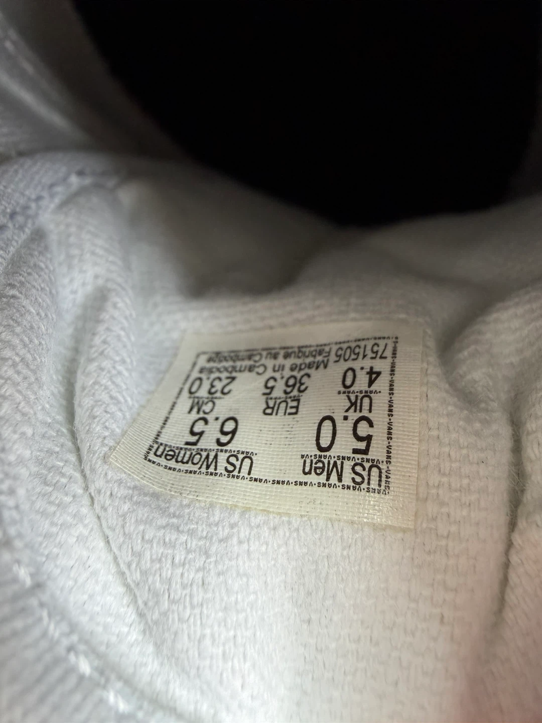 White Leather Vans - photo 5