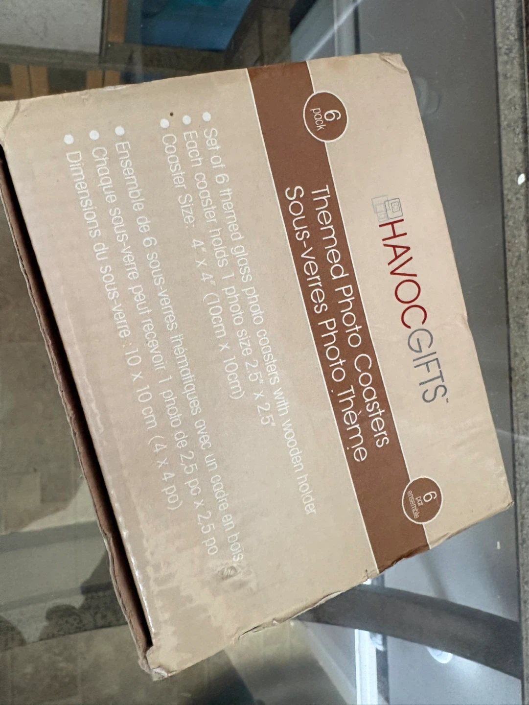 HAVOC GIFTS Themed Photo Coasters (Set of 6) - photo 4