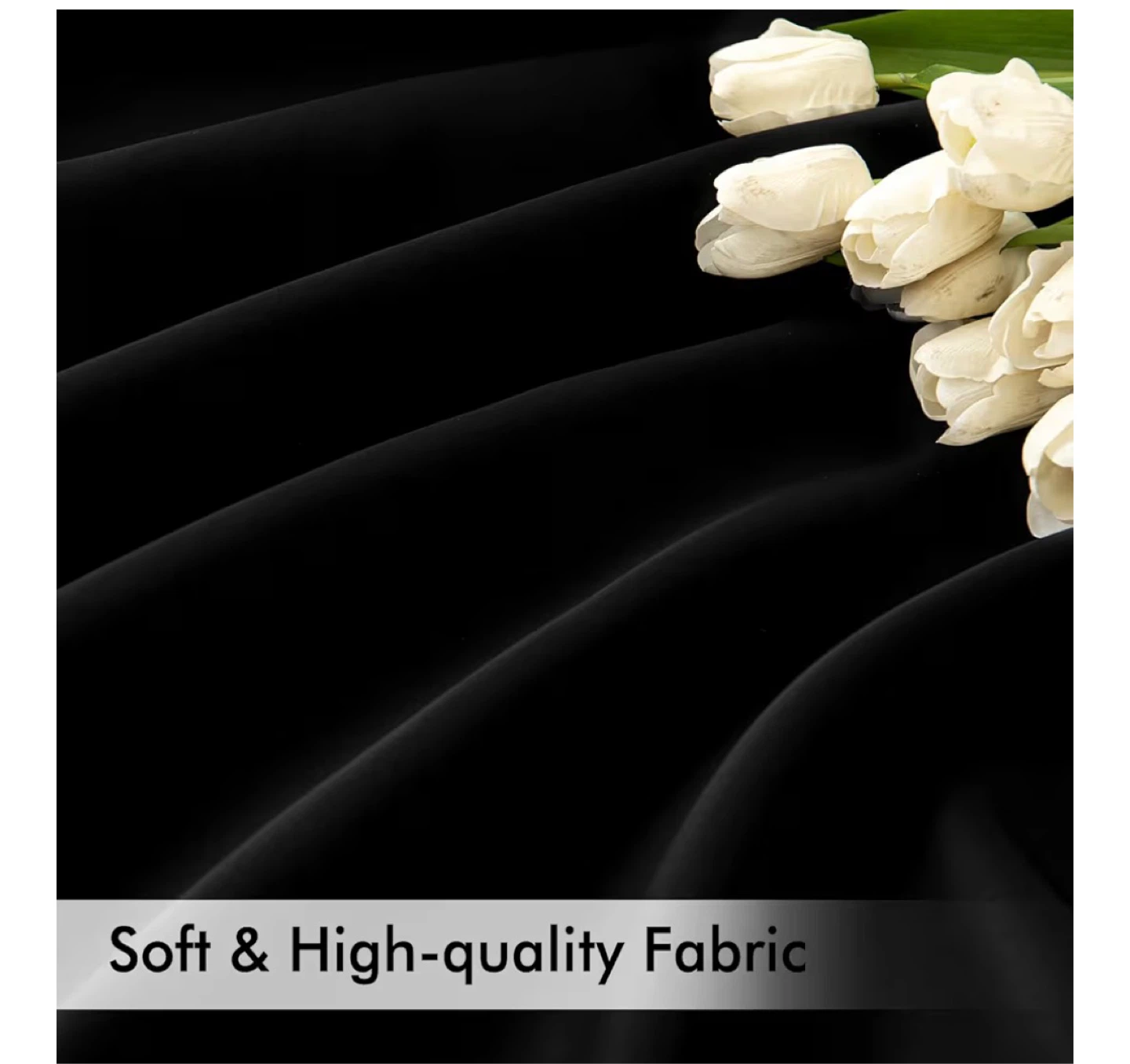 Black Velvet Curtains with 3 Hanging Methods - photo 5