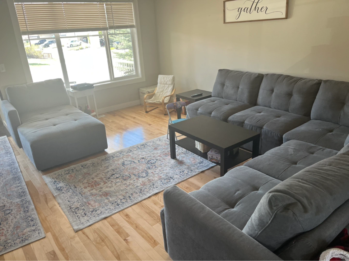 Grey Leggo Sectional Sofa - LHF Chaise
