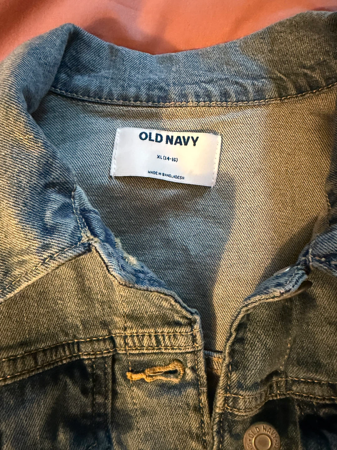 Old Navy Blue Denim Jean Jacket XL - photo 3