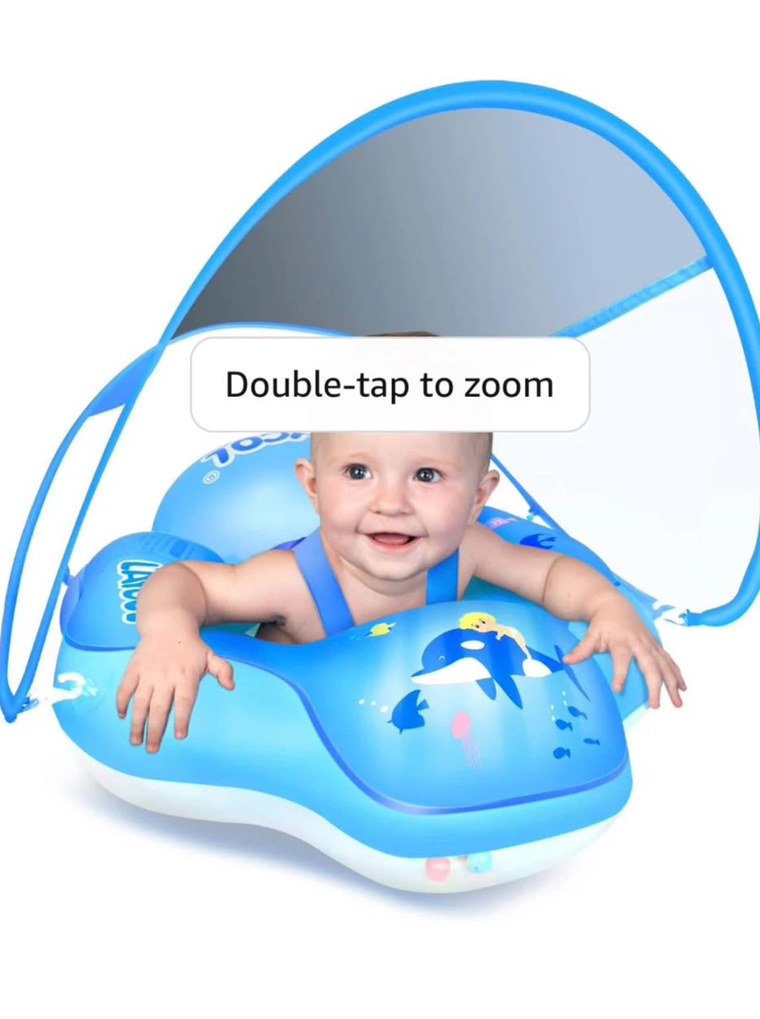 LAICOOL Baby Swim Float with Sunshade UPF 50+ - photo 2