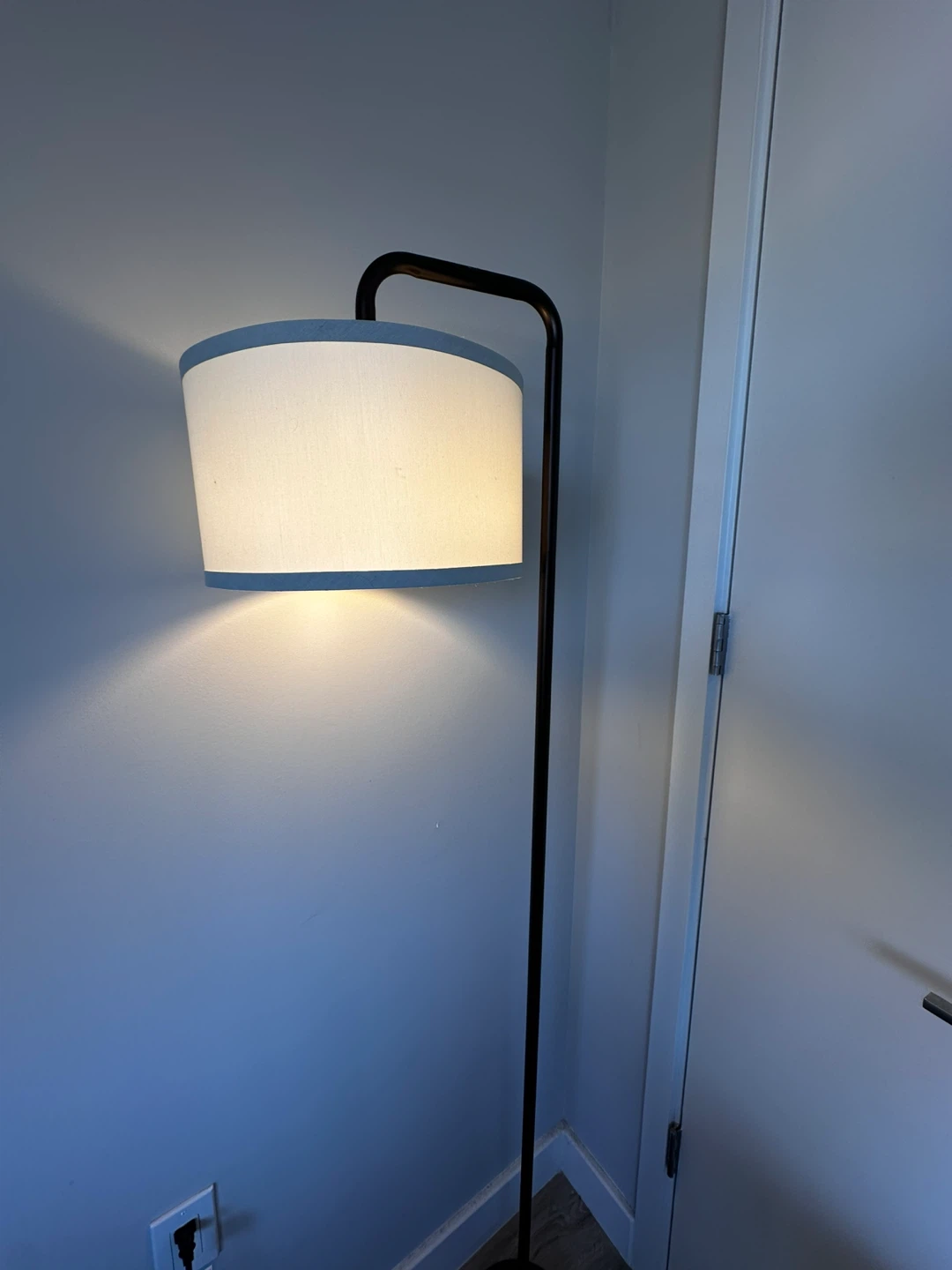 Modern Floor Lamp with Fabric Shade - photo 2