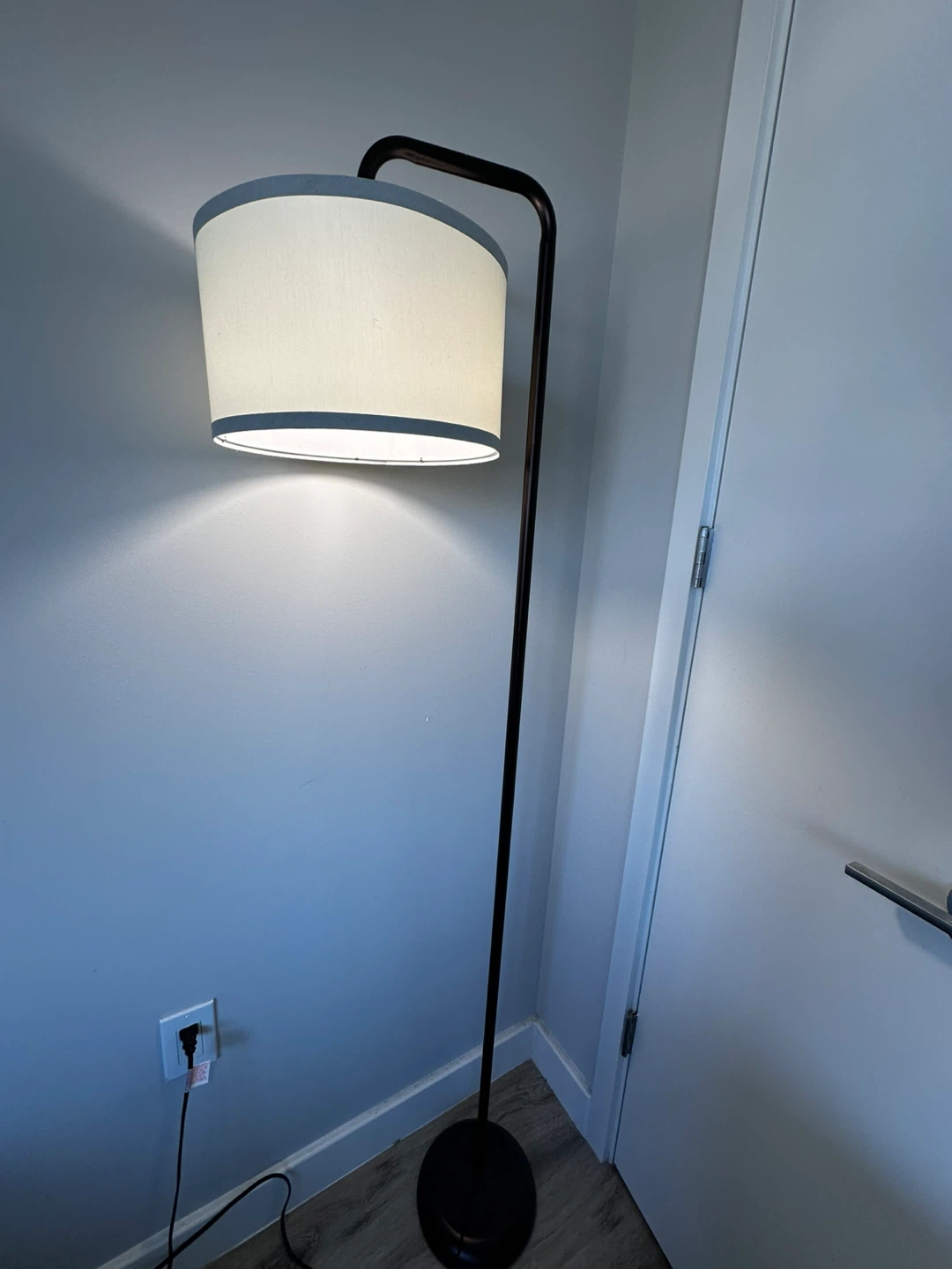 Modern Floor Lamp with Fabric Shade