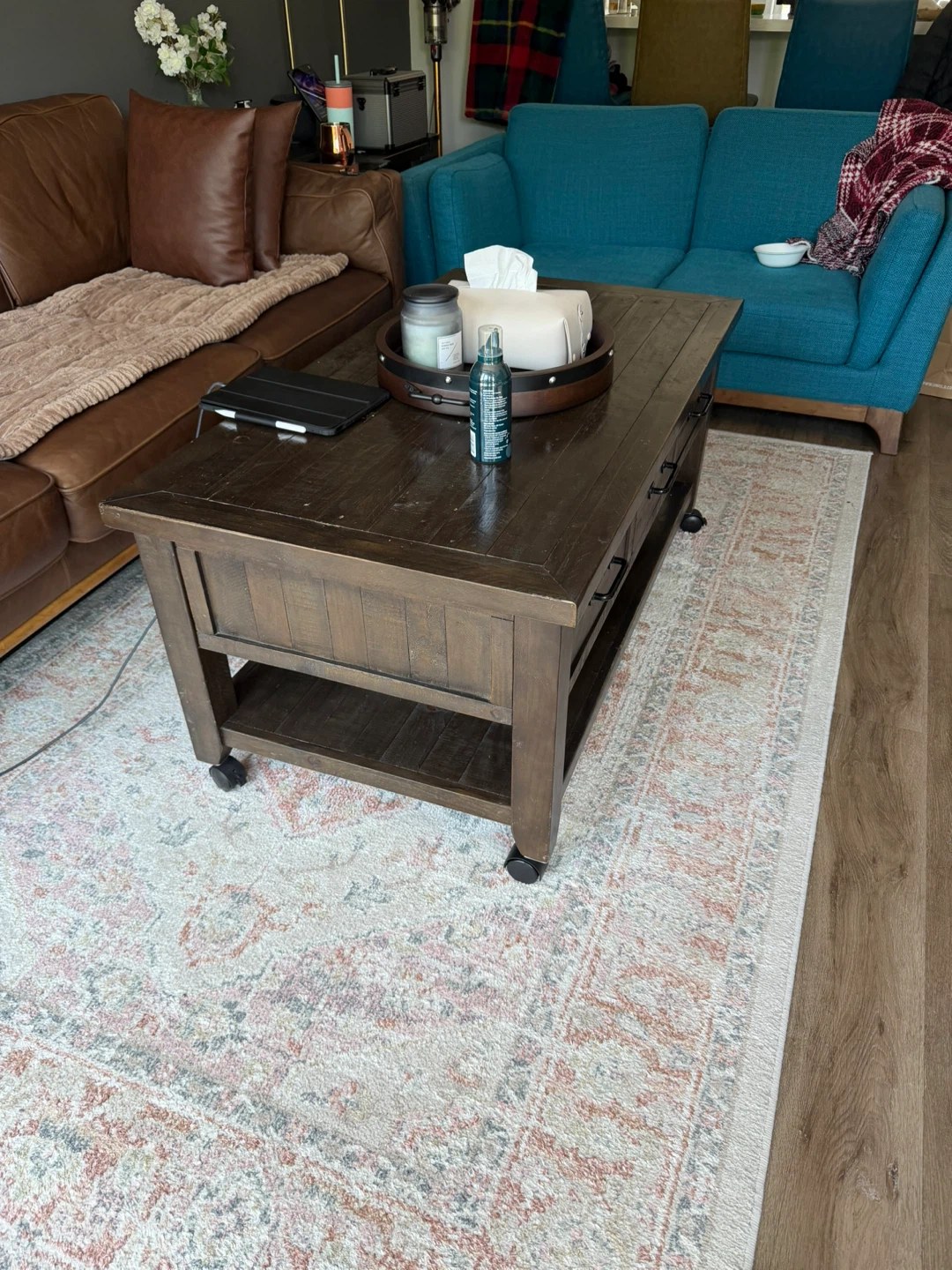 Brick Morgan Rustic Coffee Table 3 Piece set - photo 3