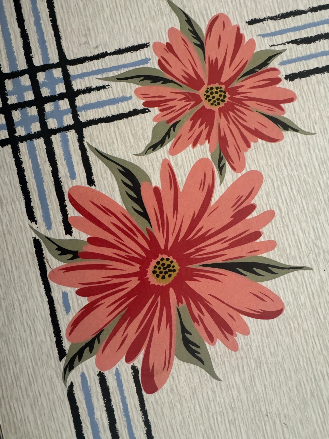 Floral Pattern Fabric Panel
