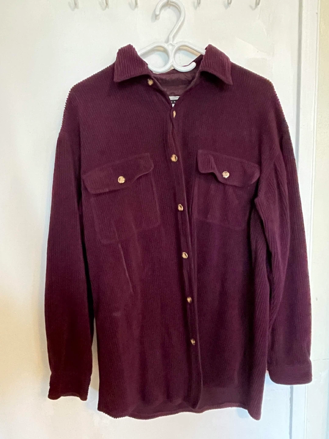 RETREAT Burgundy Button Up Shirt