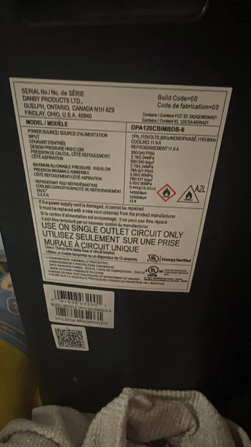Danby Portable A/C - photo 2