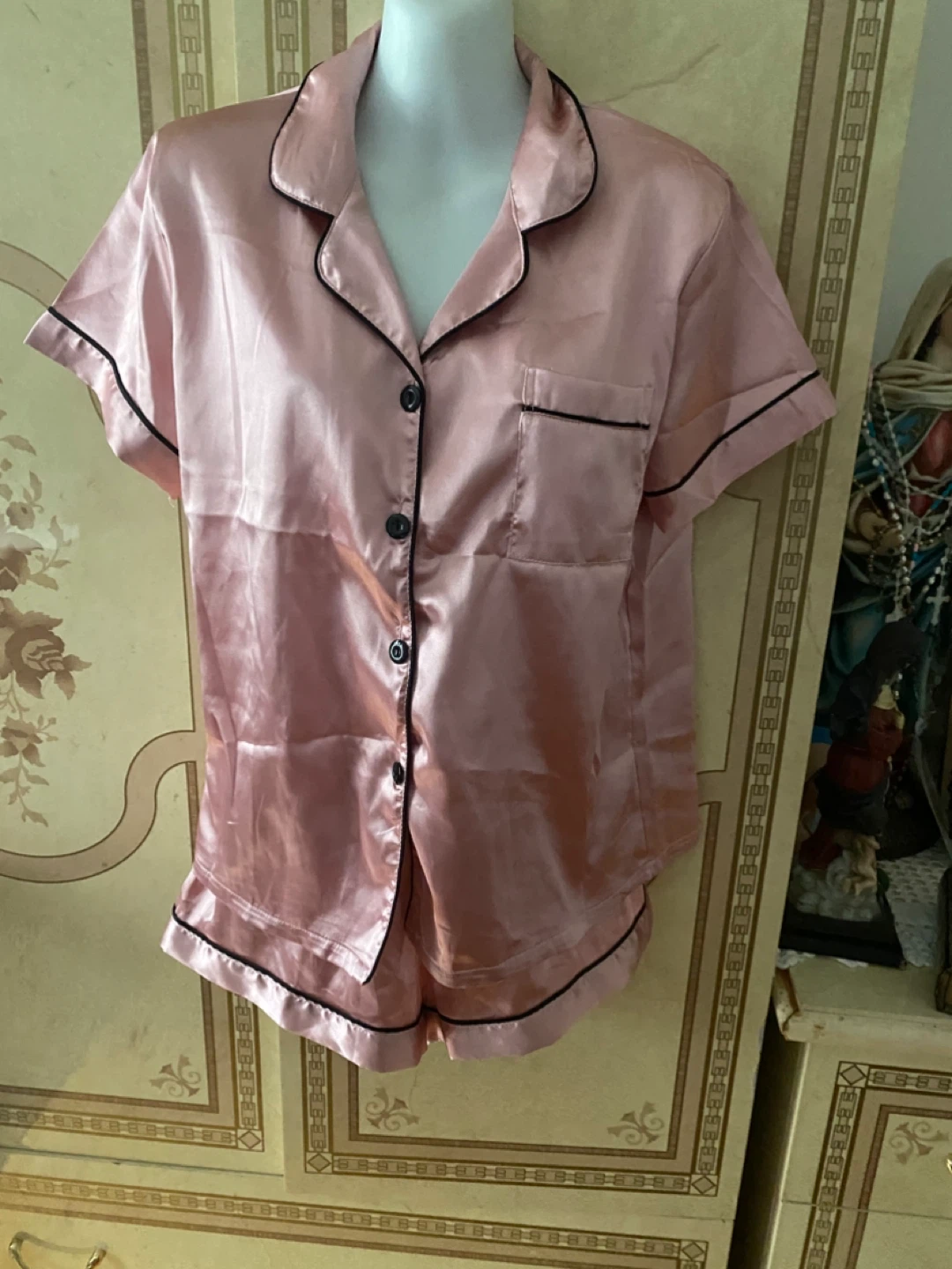 Pink Satin Pajama Set - photo 5