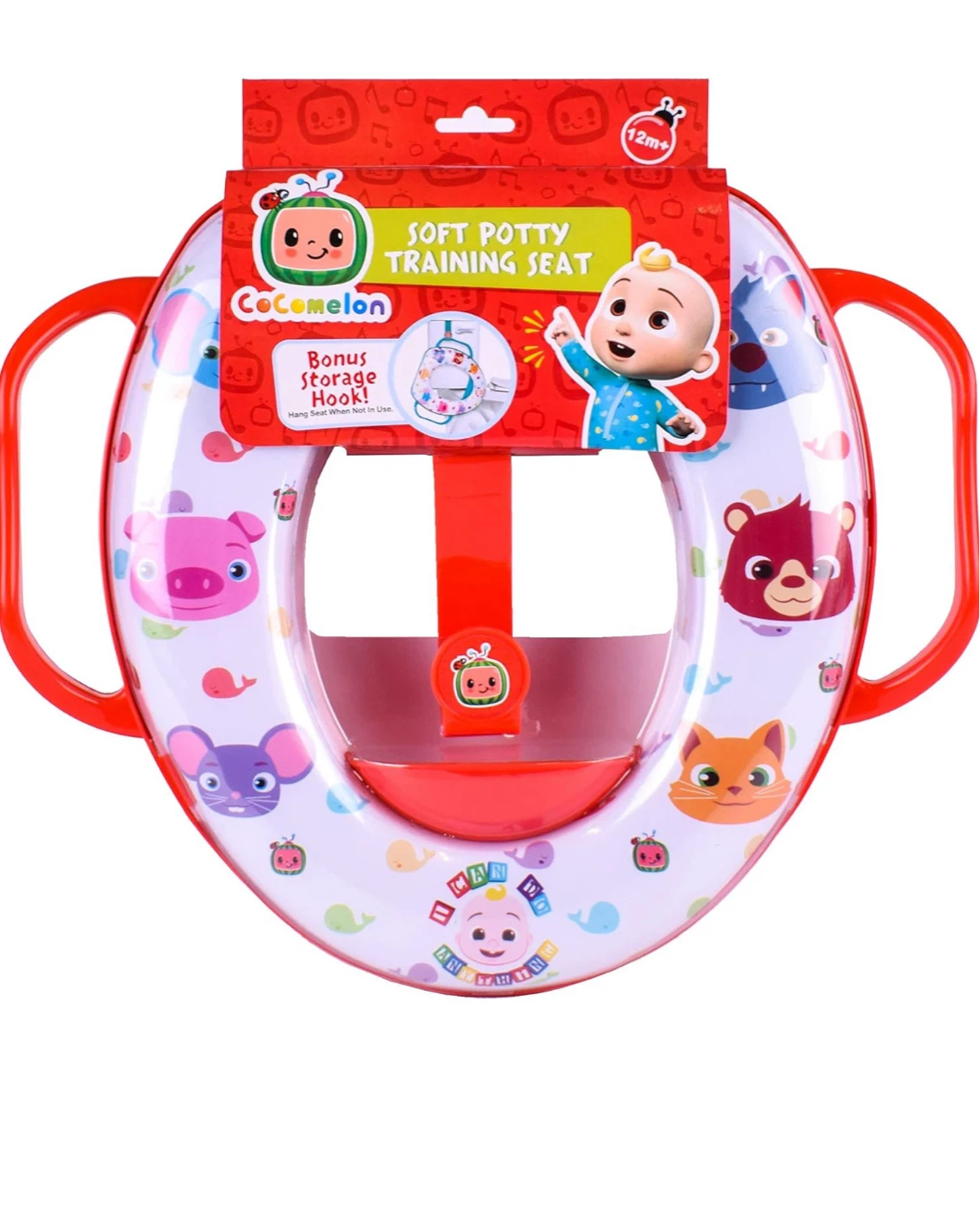 CoComelon Soft Potty Training Seat with Bonus Storage Hook