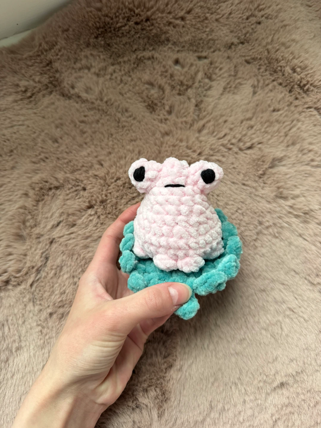 Handmade Crochet Frog Plush Toy - photo 3