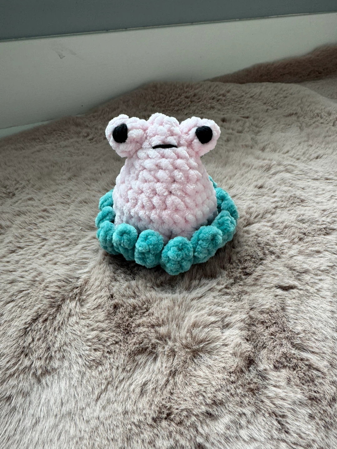 Handmade Crochet Frog Plush Toy