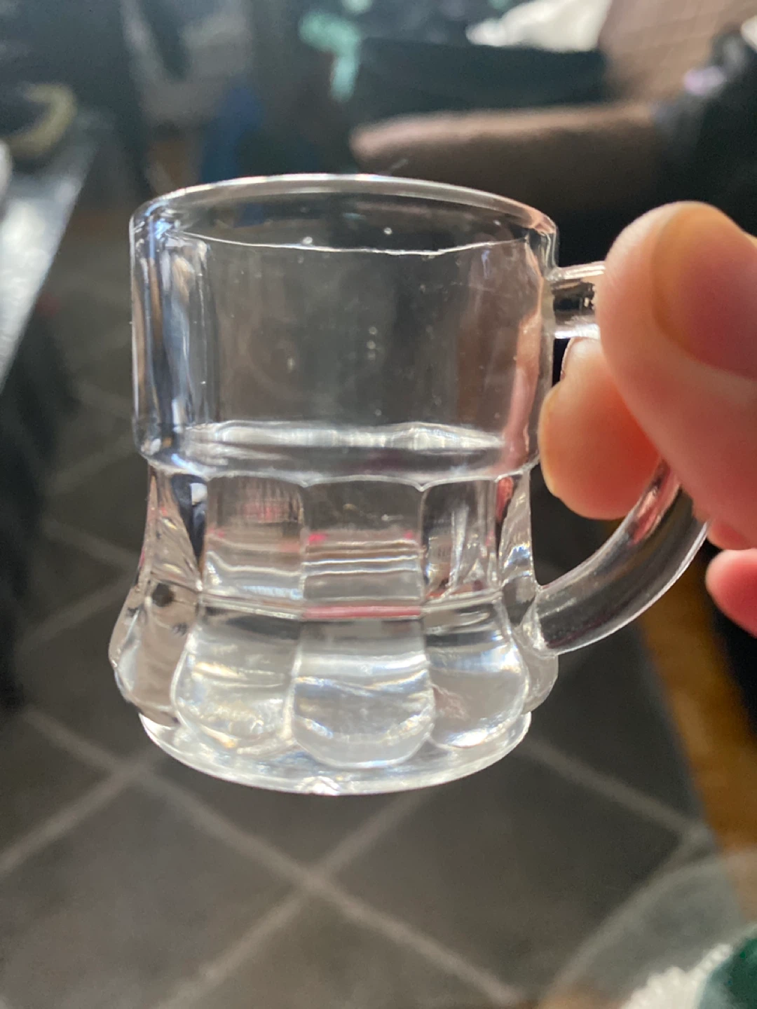 Set of 8 Mini Glass Mugs with Handles - photo 2