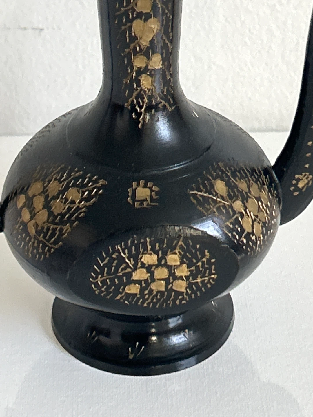 Vintage Black & Gold Decorative Pitcher - photo 3