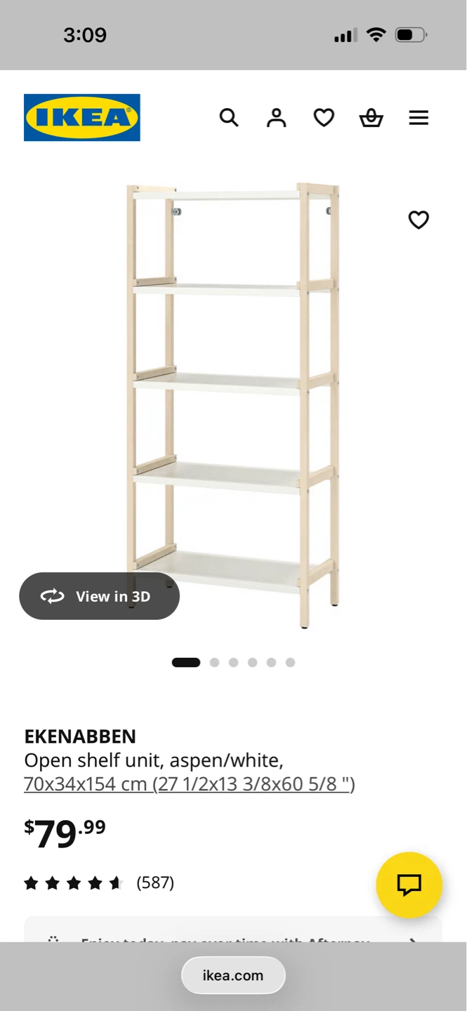 IKEA EKENABBEN Open Shelf Unit - Aspen/White - photo 3