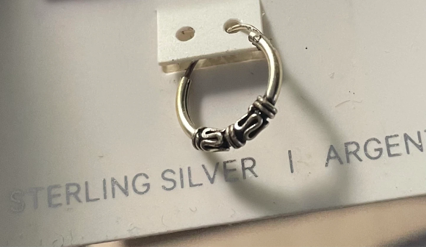 Sterling Silver Hoop Earring