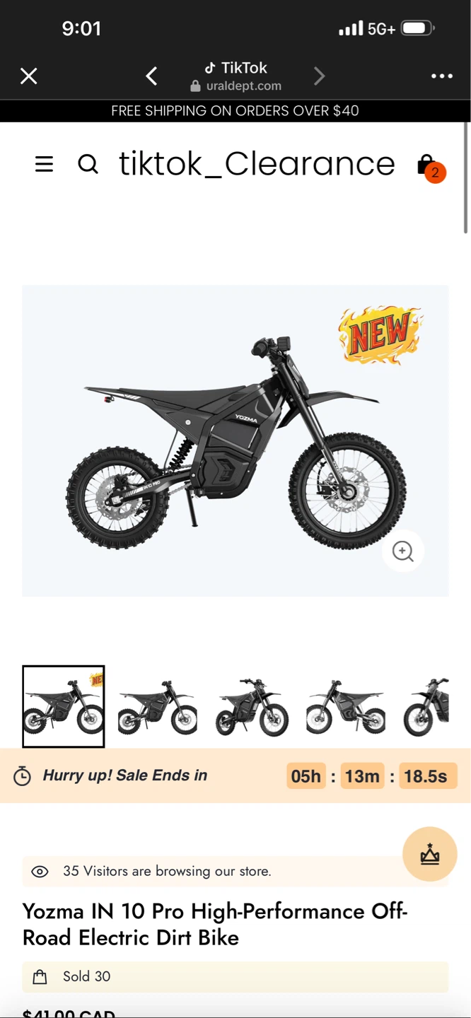 Yozma IN 10 Pro Electric Dirt Bike