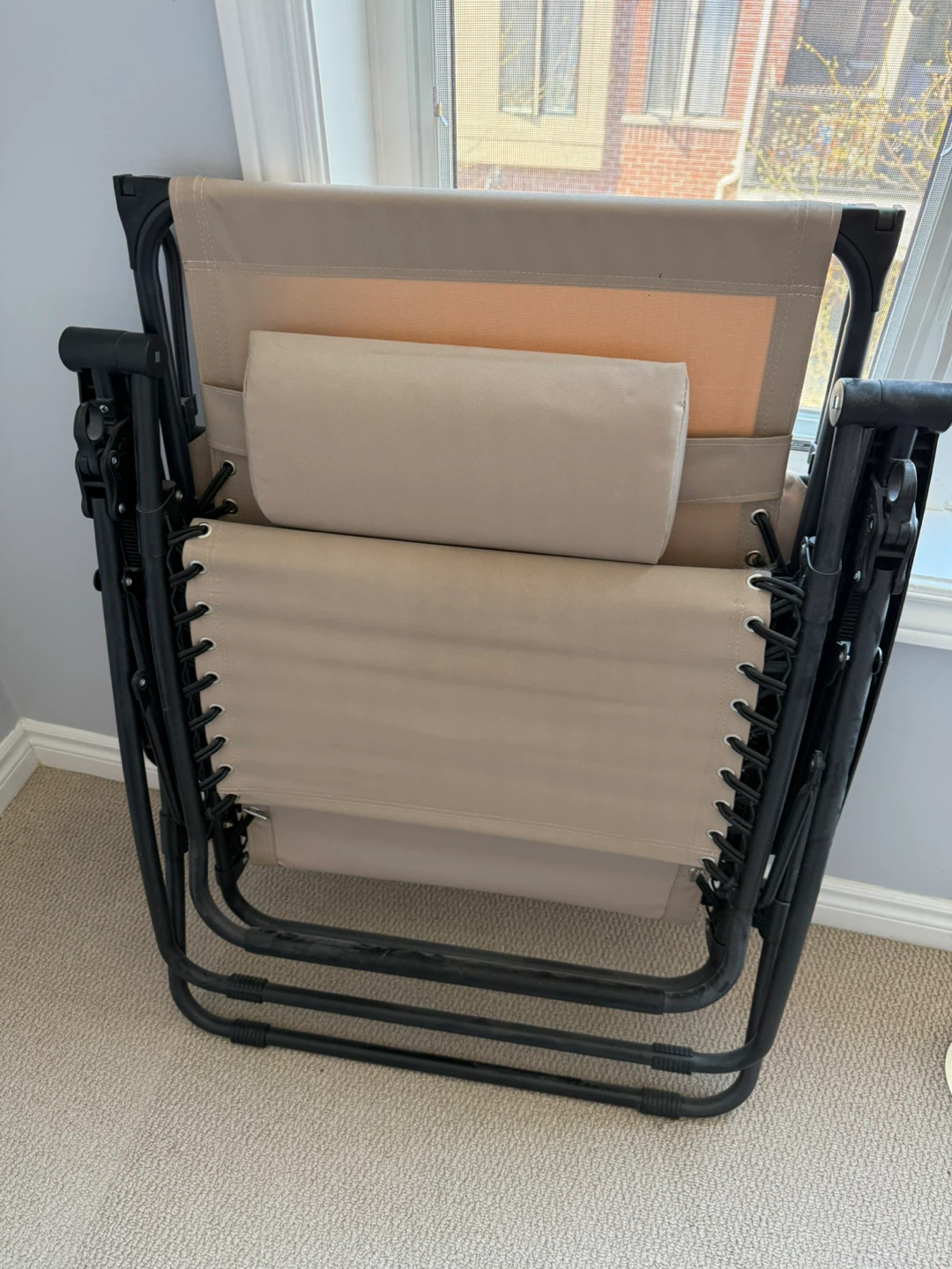 Tan Zero Gravity Chair with Pillow - photo 2