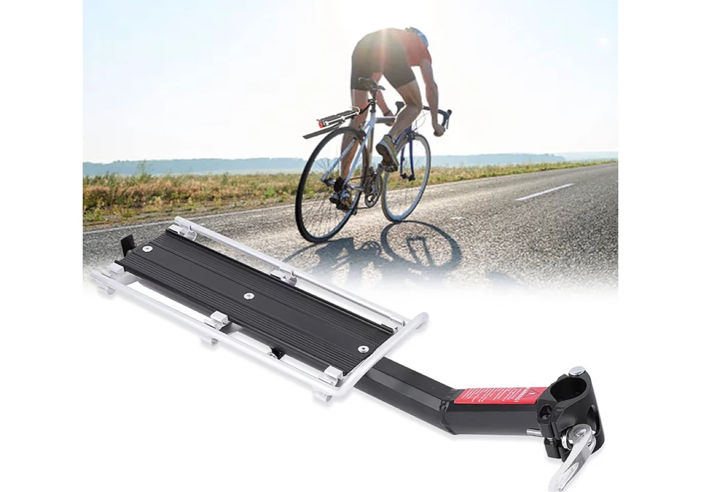 Bicycle Rear Rack with Reflector and Fender - photo 5