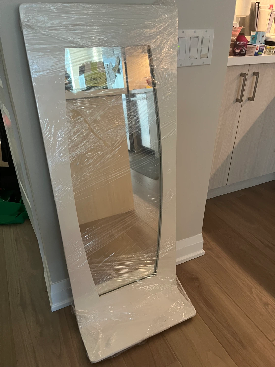 White Arched Full Length Mirror - photo 3