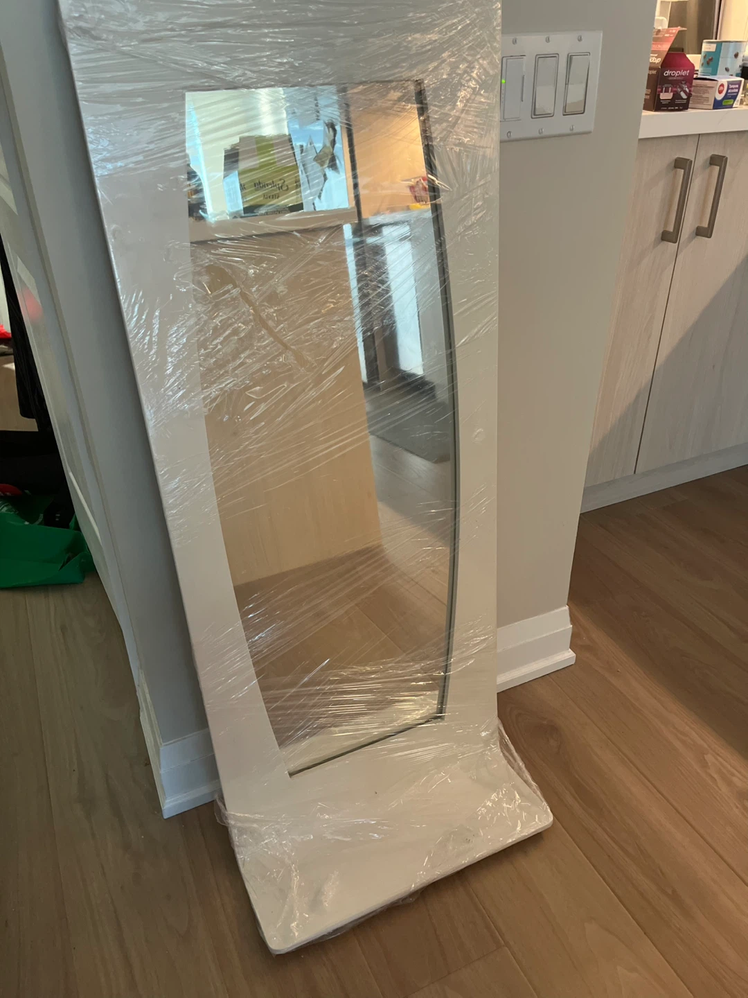 White Arched Full Length Mirror - photo 4