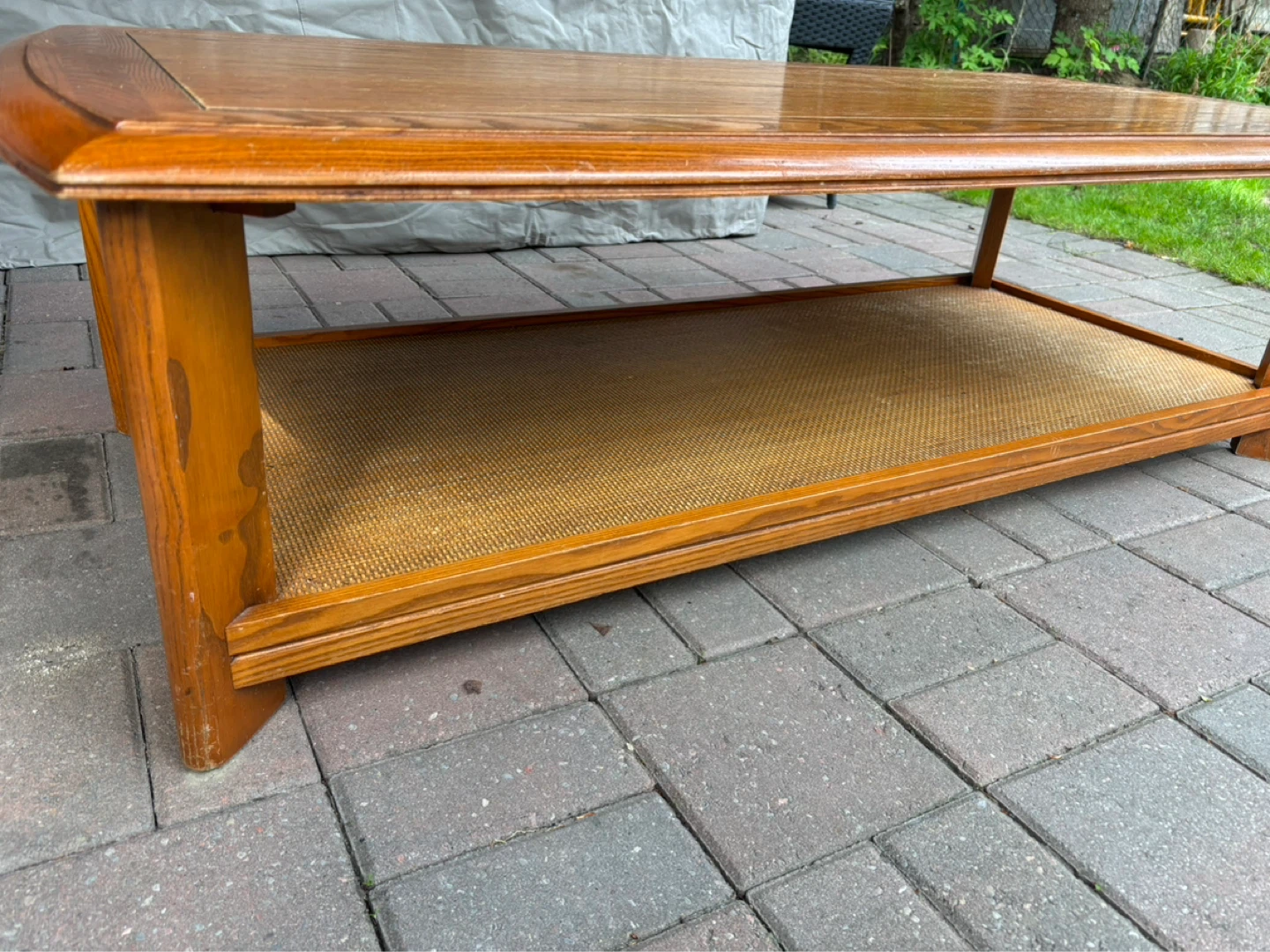 Oak wood coffee table - photo 2