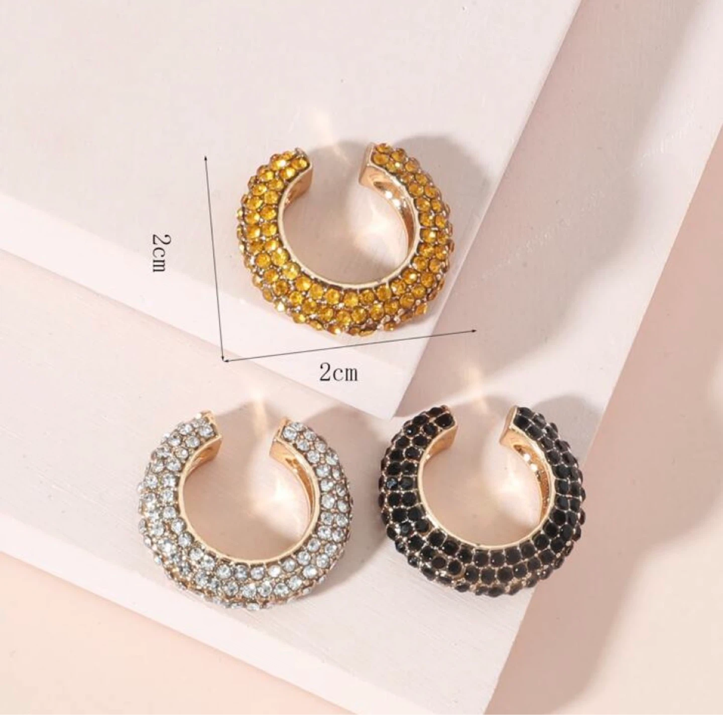 Set of 3 Crystal Ear Cuffs - photo 2