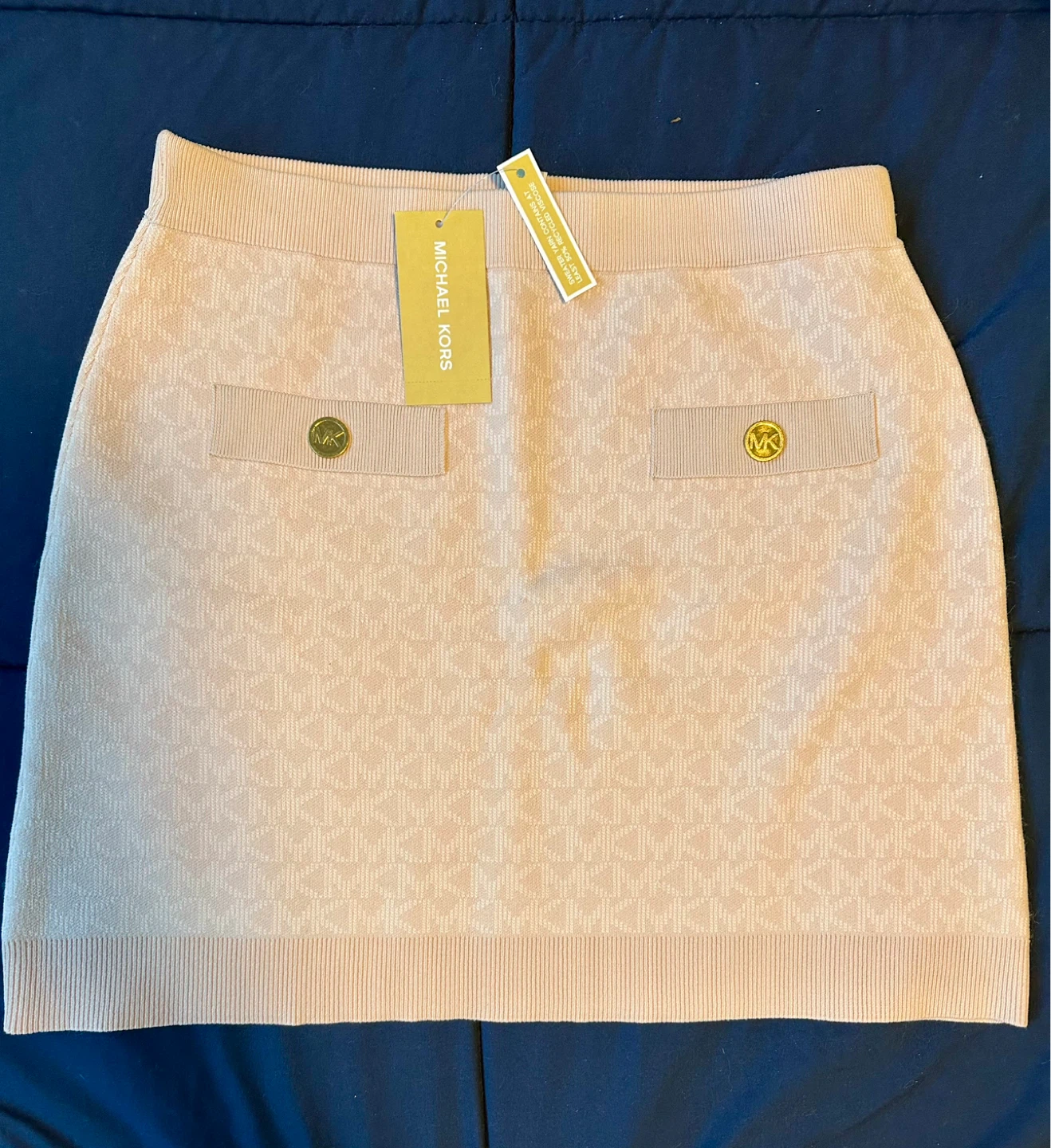 Michael Kors MK Logo Knit Skirt - Size M- BNWT