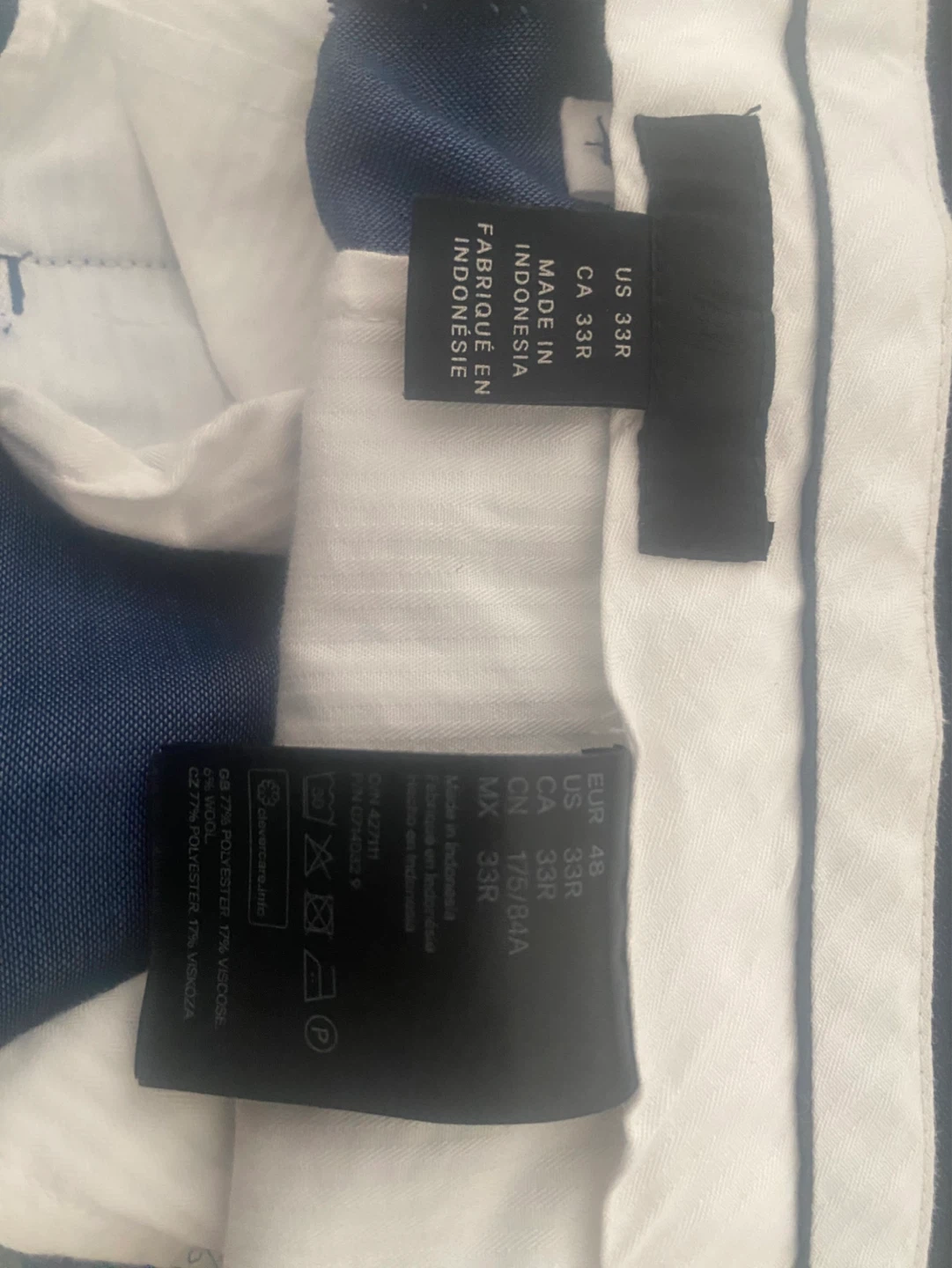 H&M Navy Blue Suit Vest and Pants - photo 5