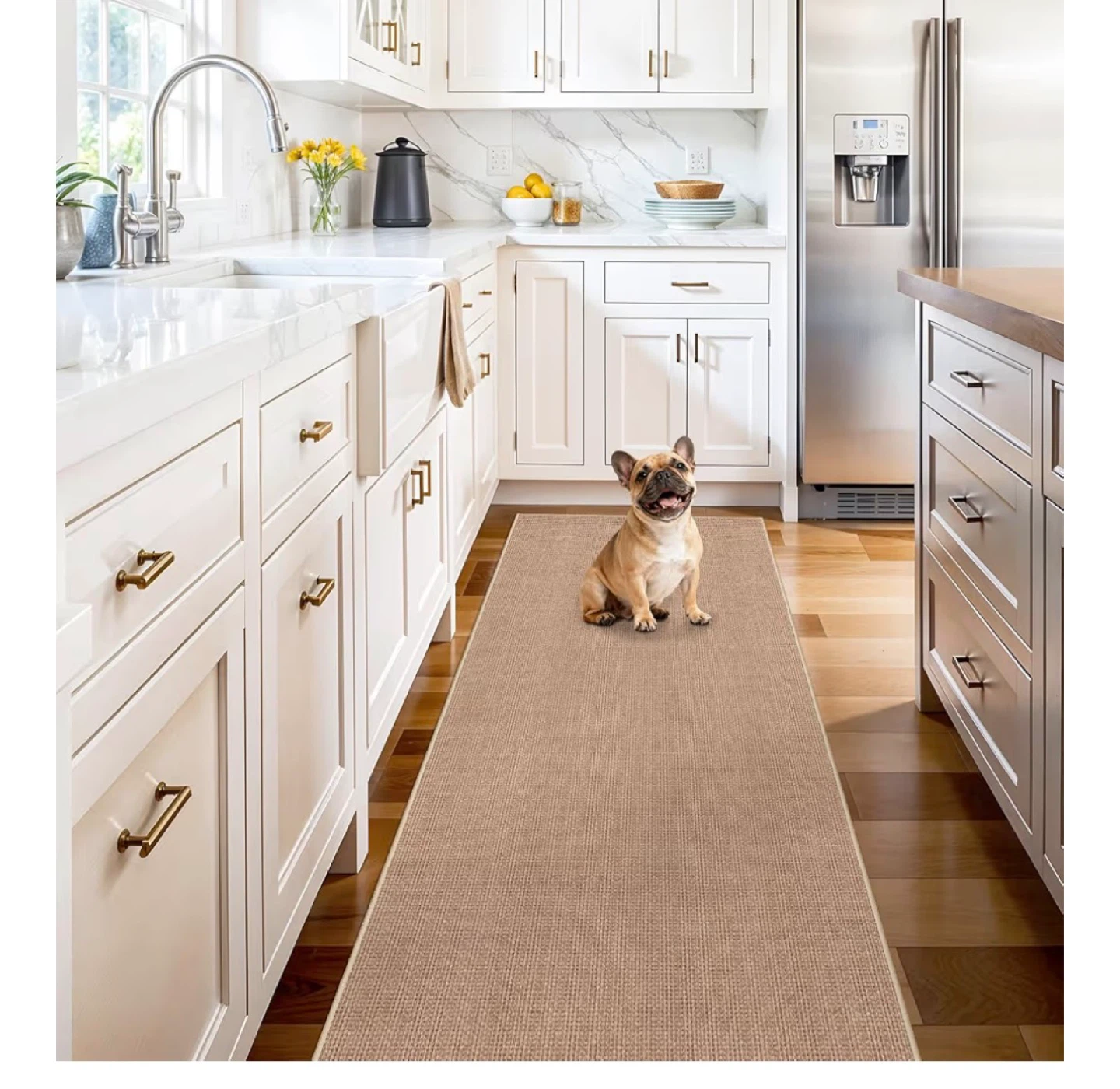 6ft Runner Rug - 2ft x 6ft Tan