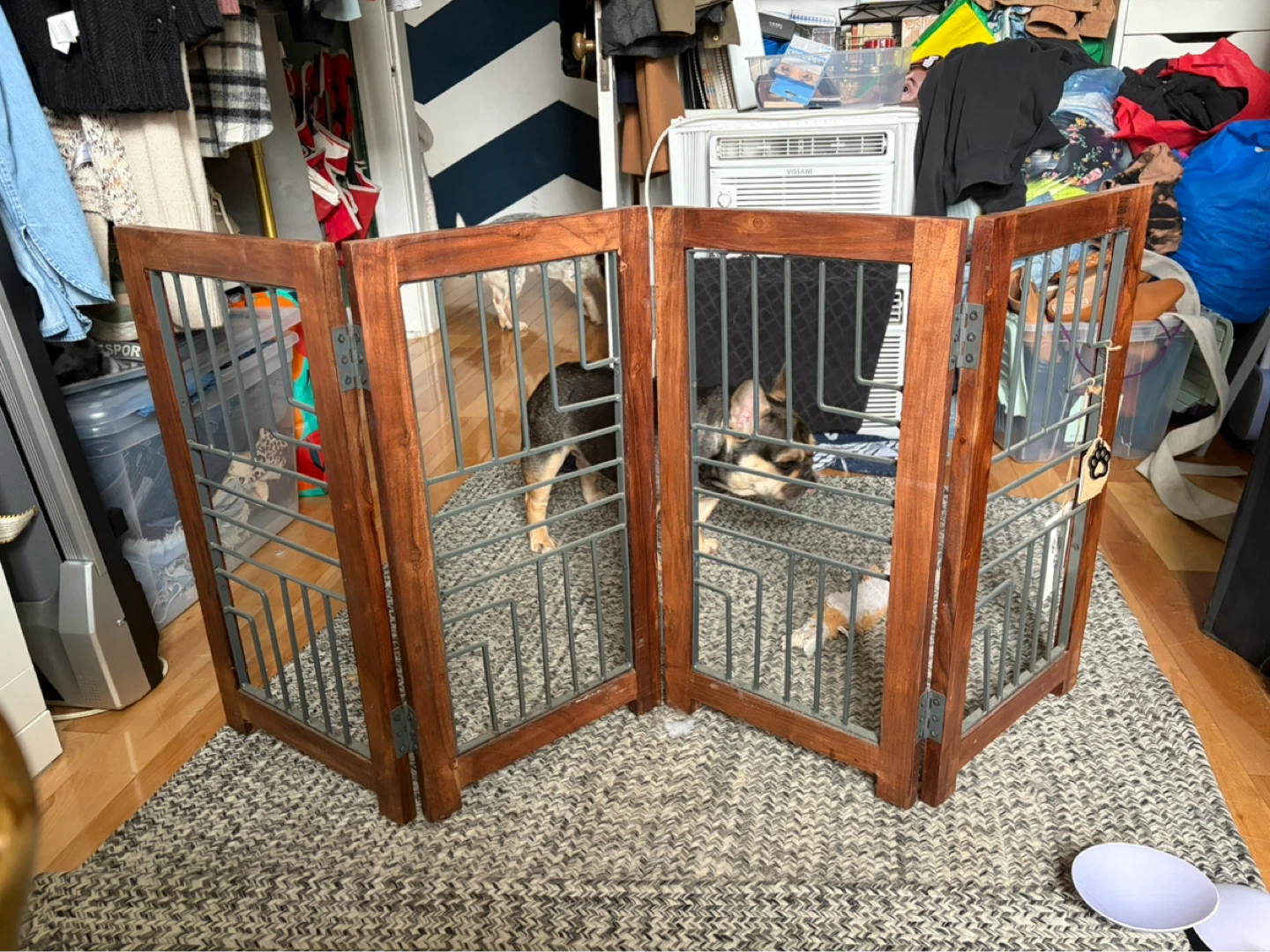 Wooden 4-Panel Pet Gate - photo 2