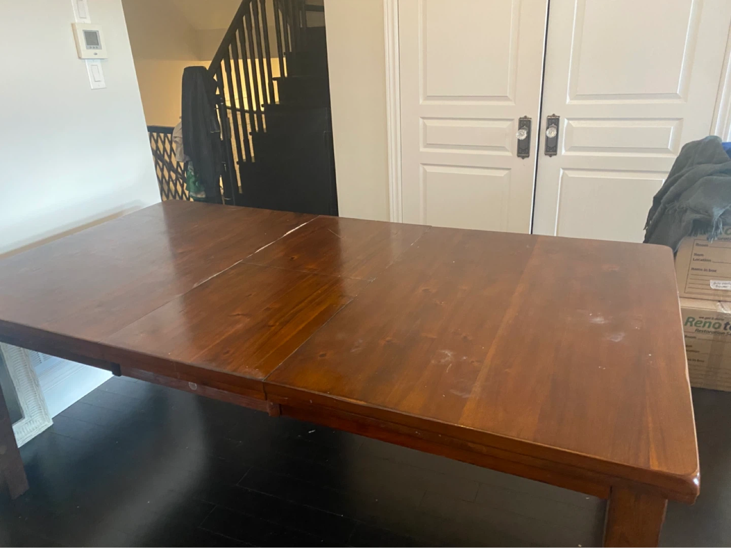 Wooden Extendable Dining Table and 4 chairs - photo 3