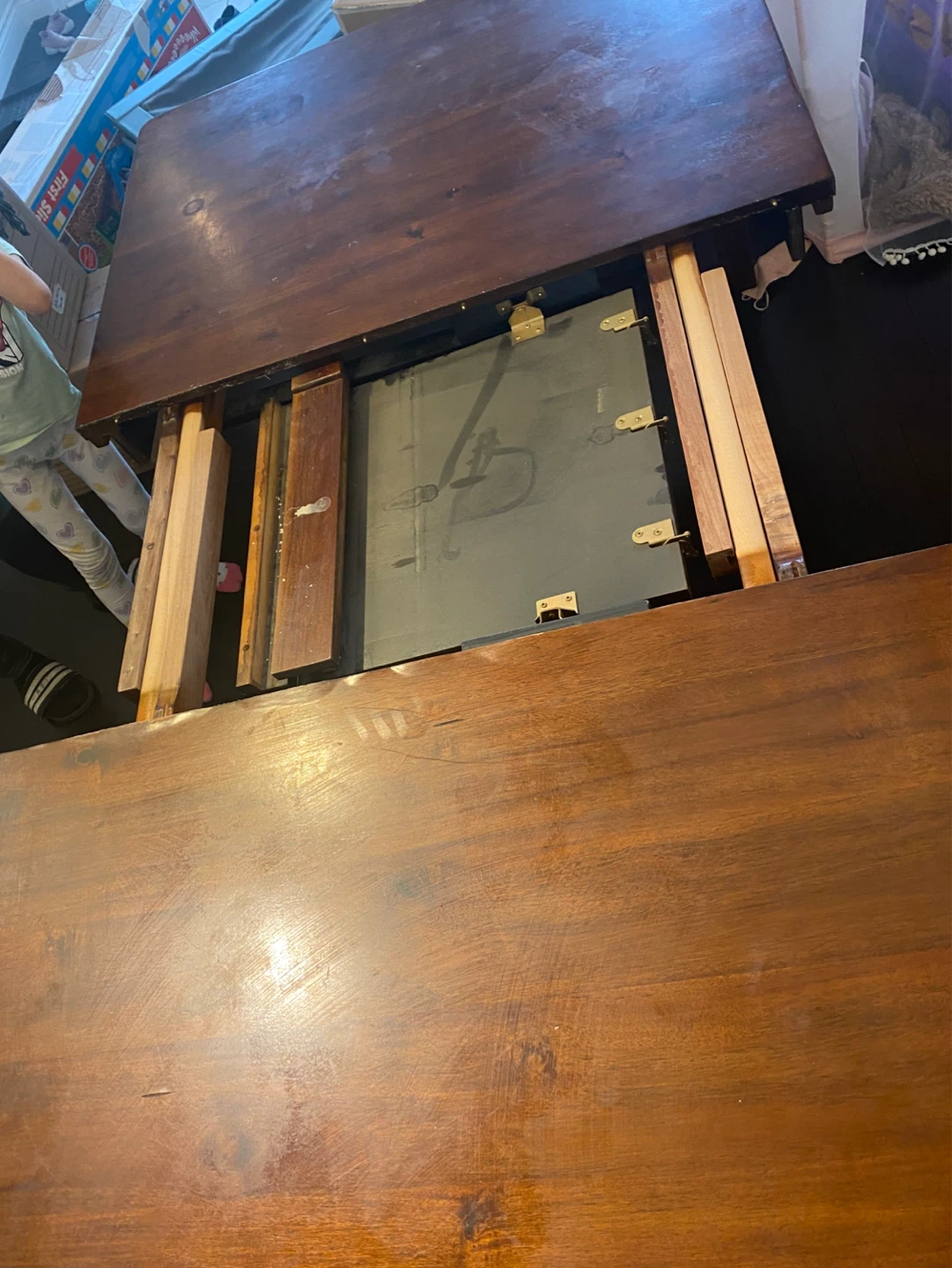 Wooden Extendable Dining Table and 4 chairs - photo 4