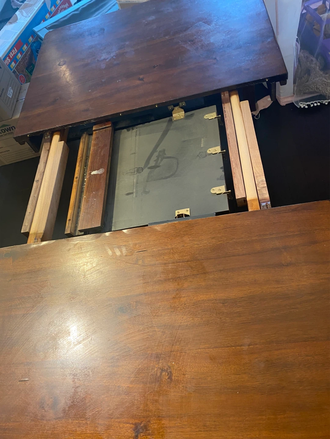 Wooden Extendable Dining Table and 4 chairs - photo 5