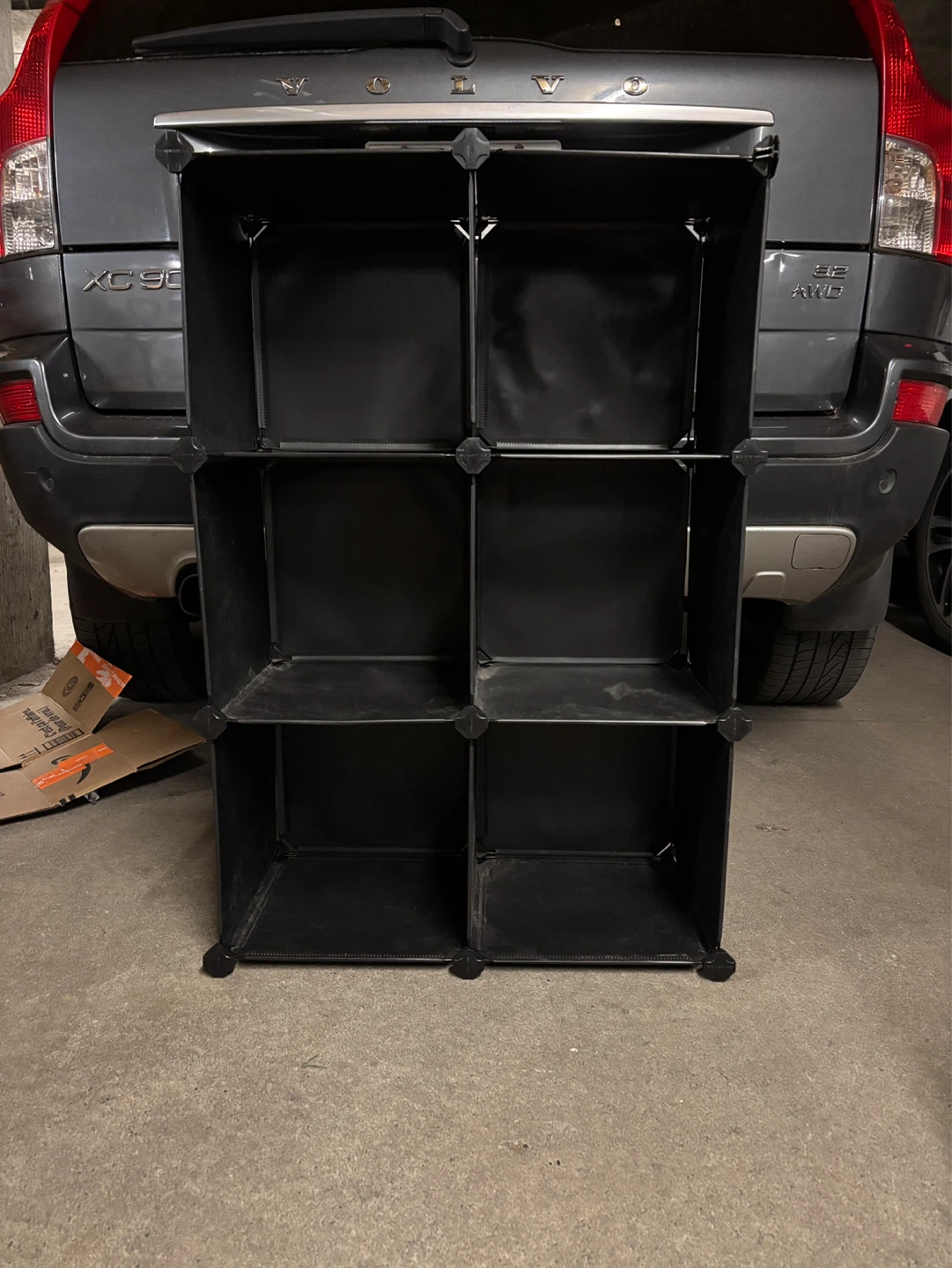 Black 6-Cube Storage Organizer