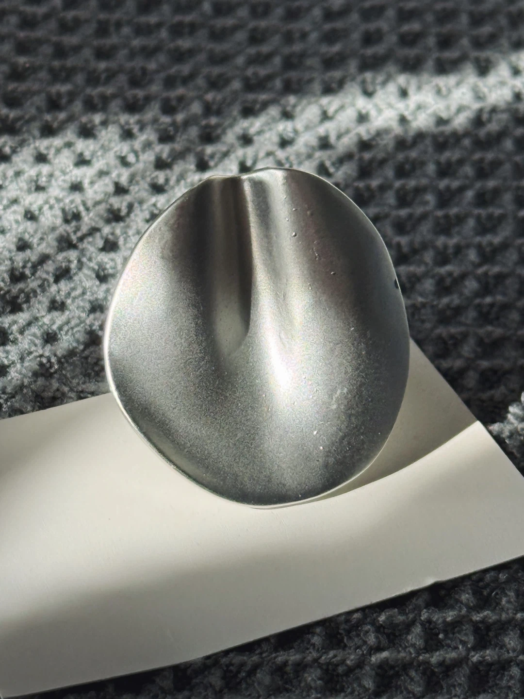 Silver Oval Statement Ring