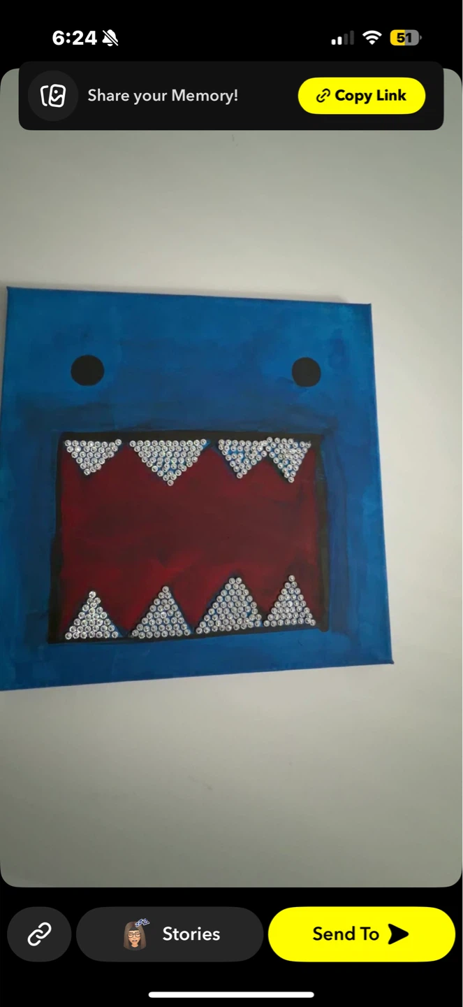 Blue Domo-kun Canvas Art - photo 3