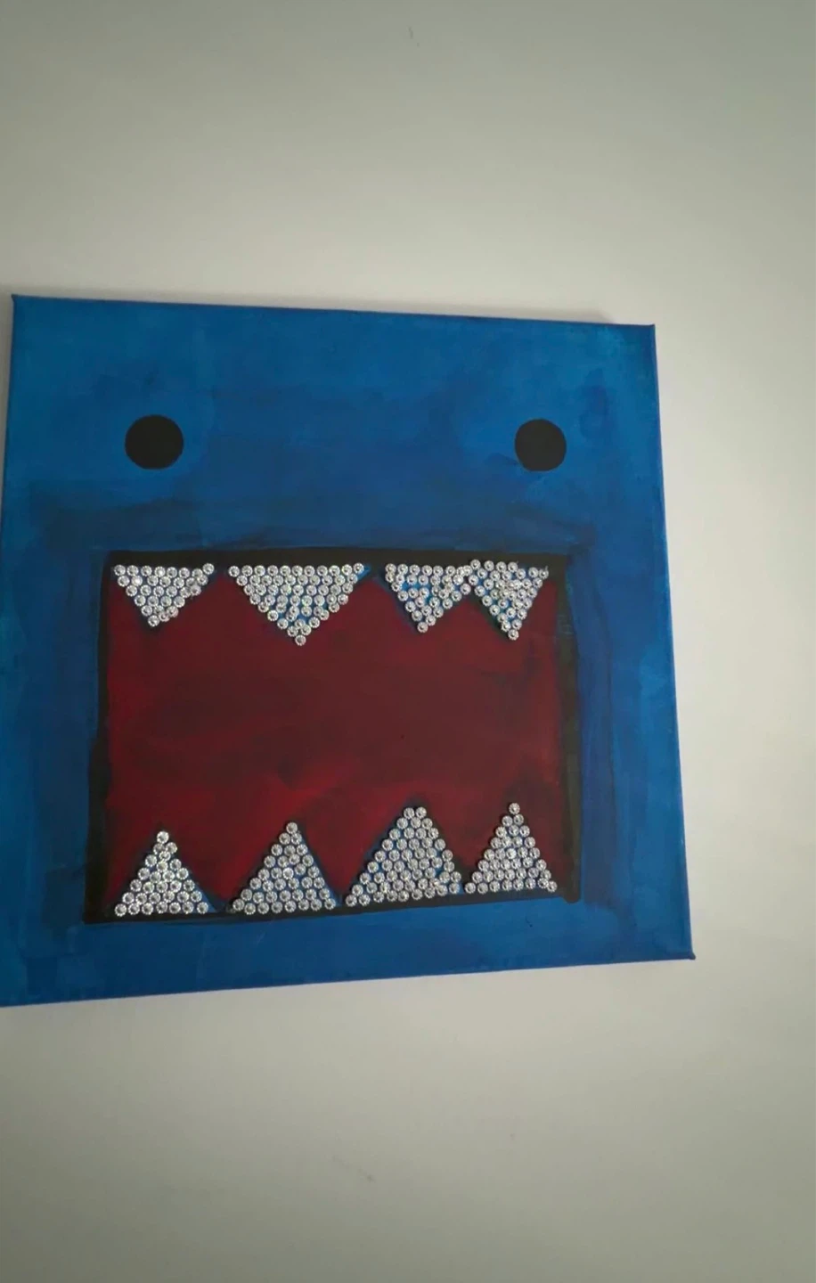 Blue Domo-kun Canvas Art