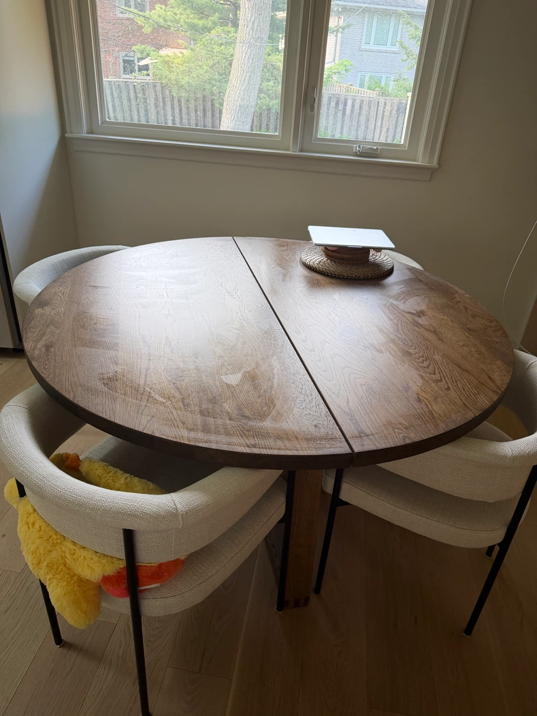 IKEA MÖRBYLÅNGA Round Table - Oak Veneer Brown Stained - photo 3