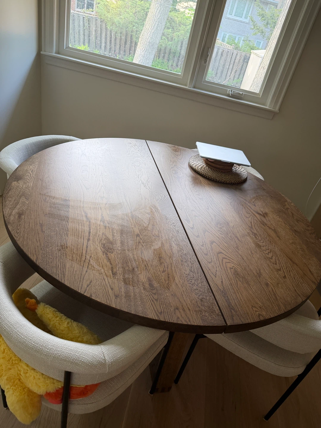 IKEA MÖRBYLÅNGA Round Table - Oak Veneer Brown Stained - photo 4