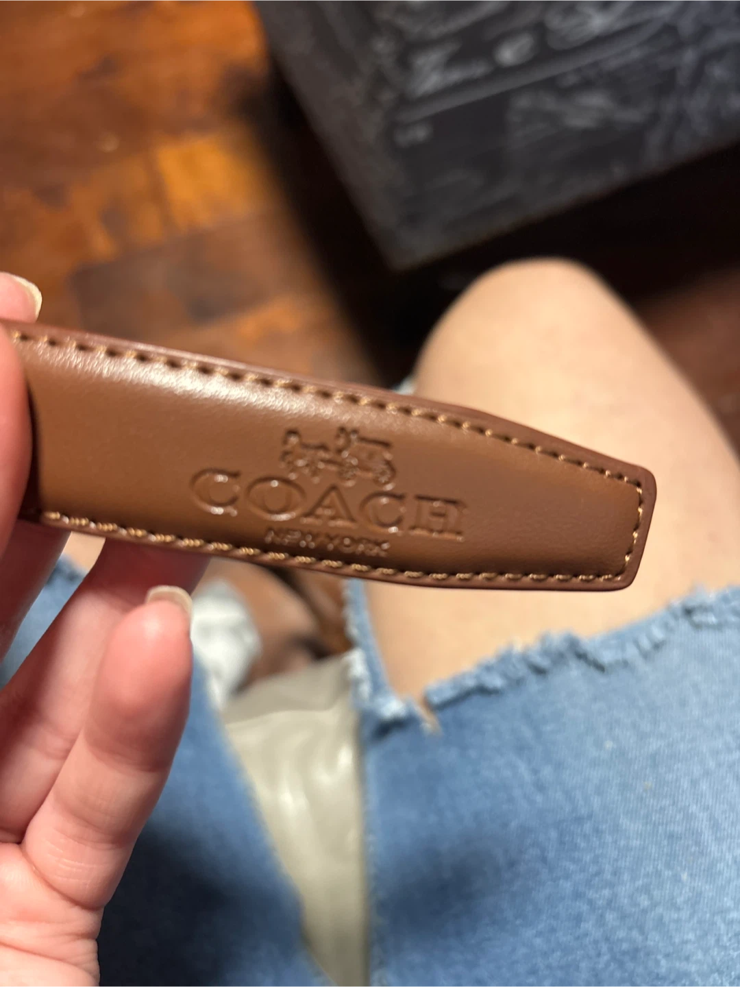 Coach New York Leather Belt - 770cm - photo 2