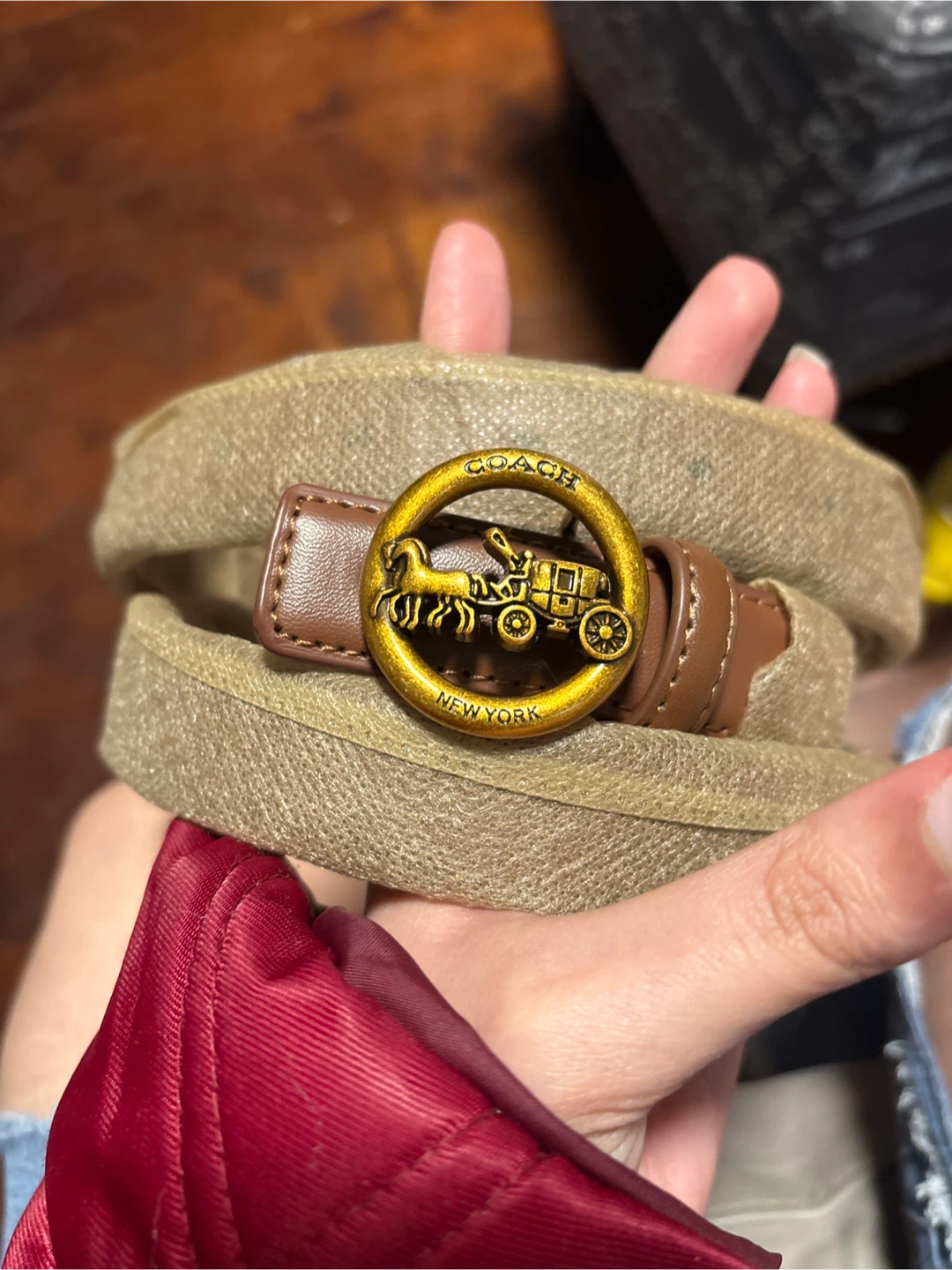 Coach New York Leather Belt - 770cm - photo 5