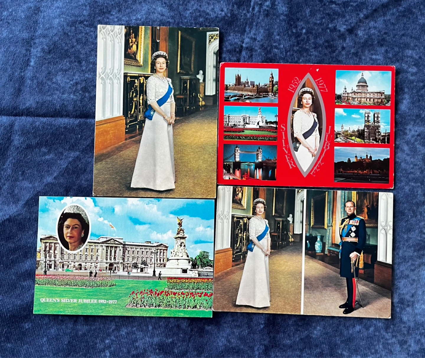 Queen Elizabeth II Silver Jubilee Postcards (1977)