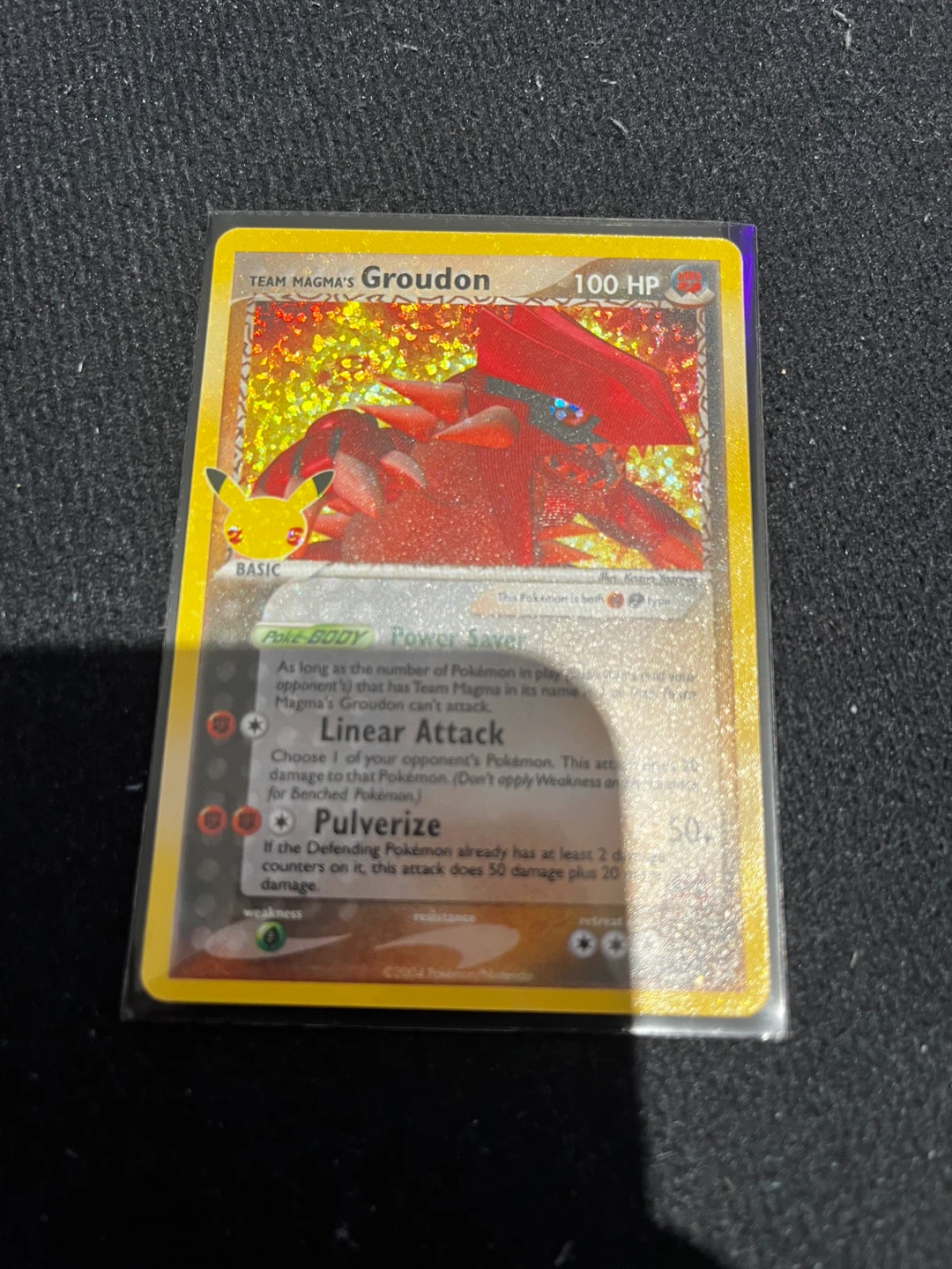 Pokemon Team Magma's Groudon Card