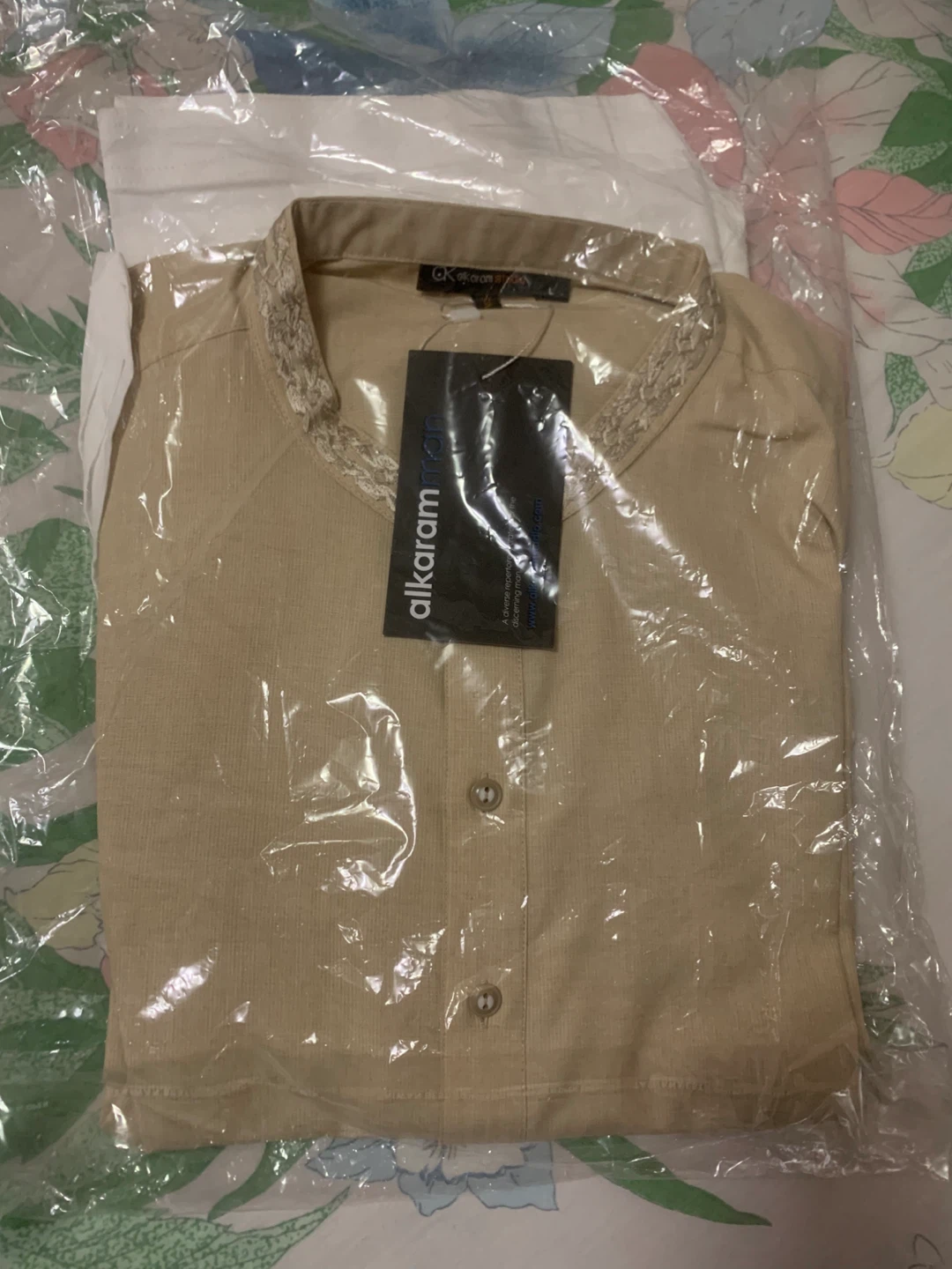 Alkaram Kurta Shalwar Set - Grey - photo 4