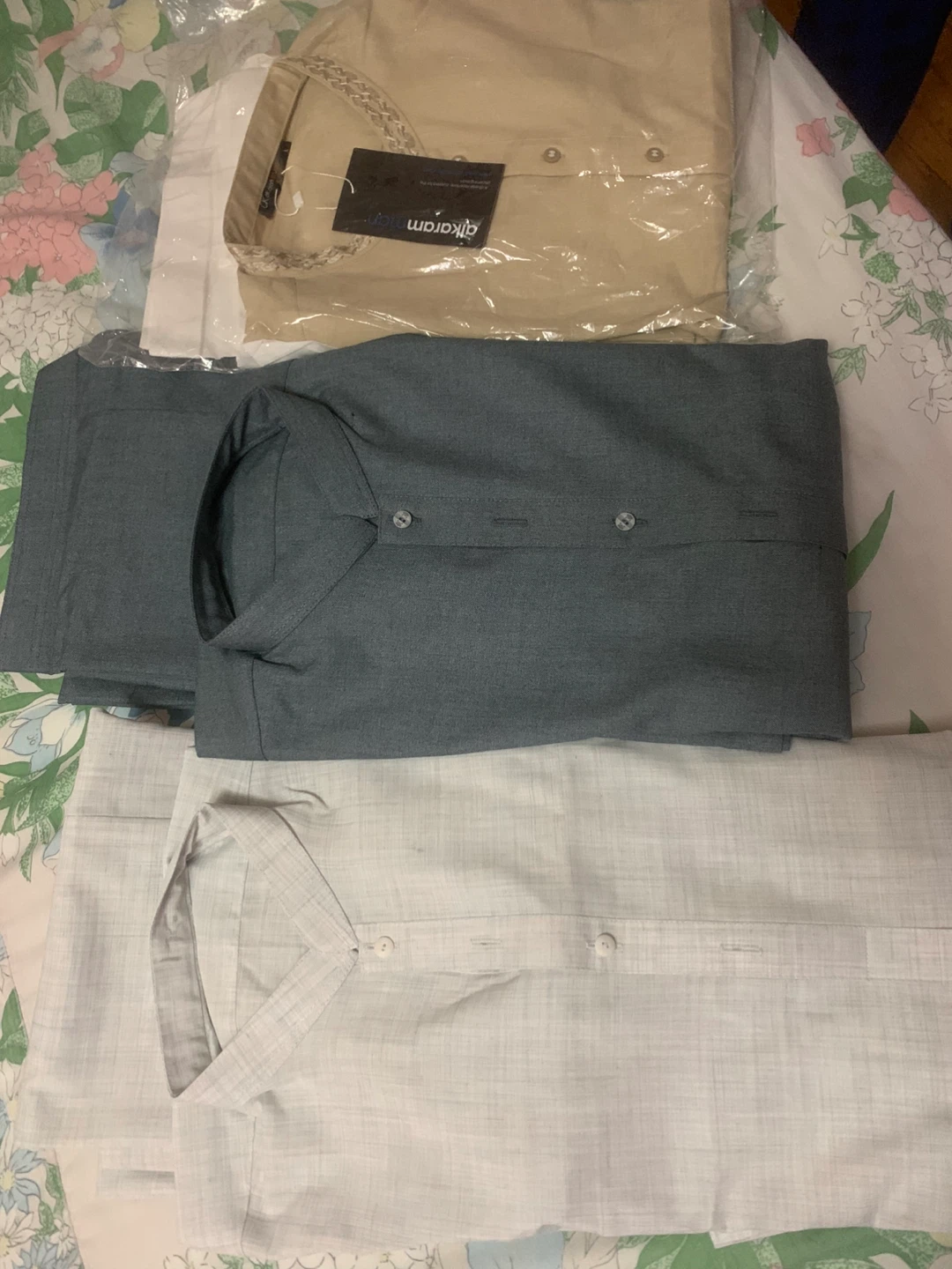 Alkaram Kurta Shalwar Set - Grey