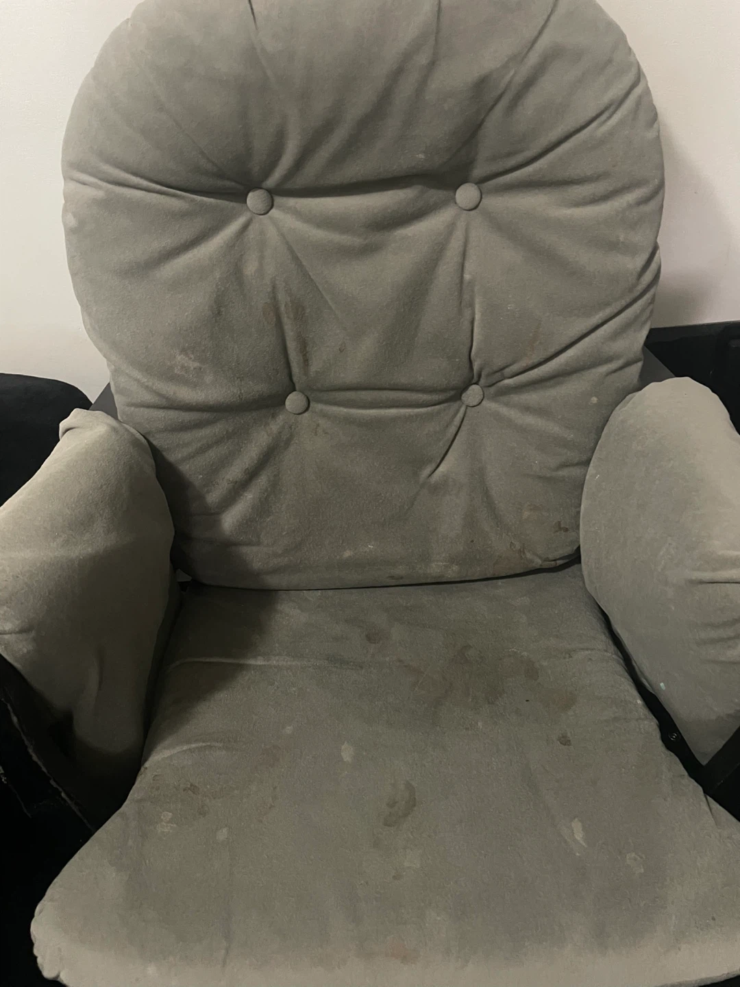 Grey Glider Chair with Ottoman - photo 3