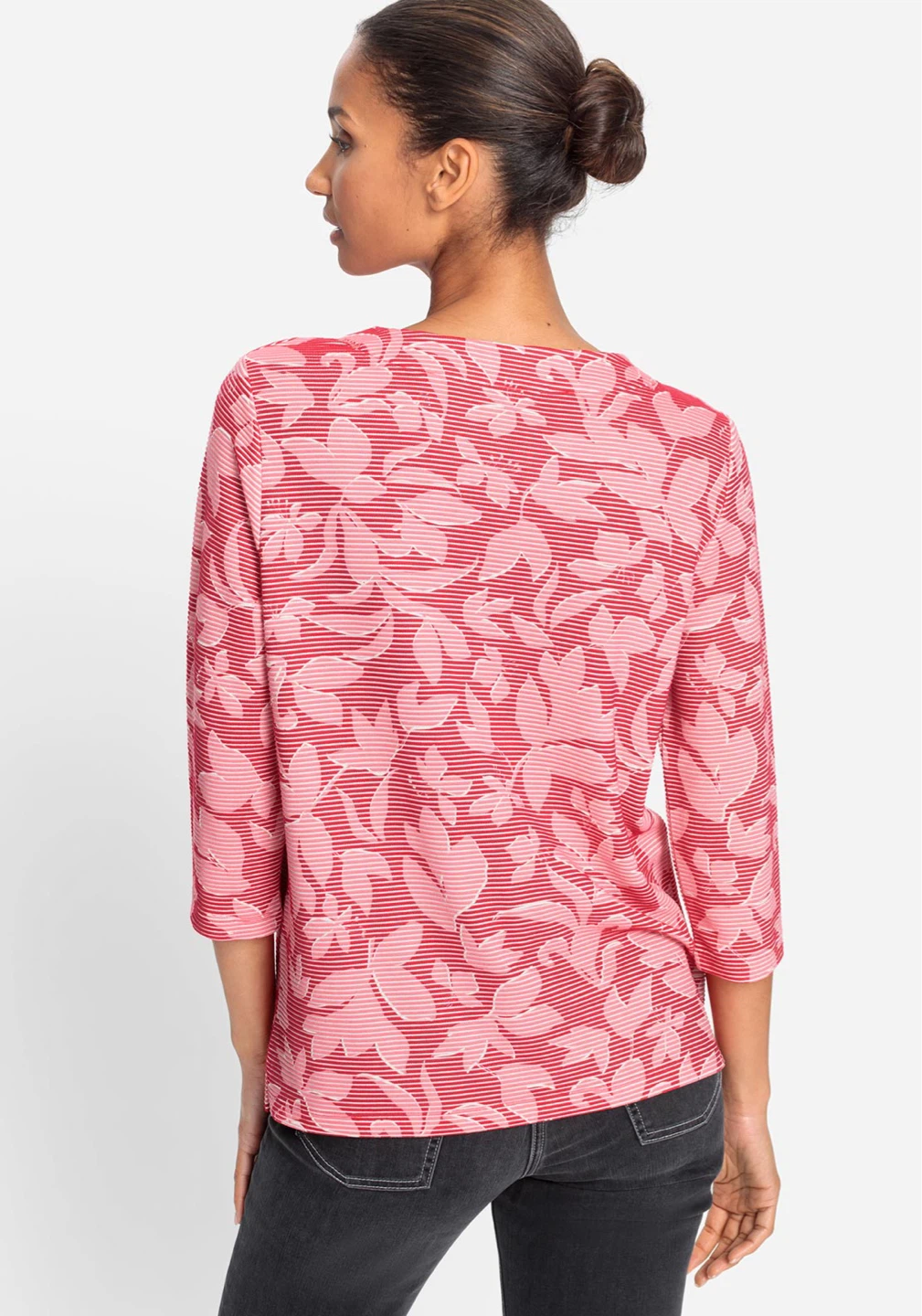 Olsen Women's Floral Print 3/4 Sleeve Top - photo 2