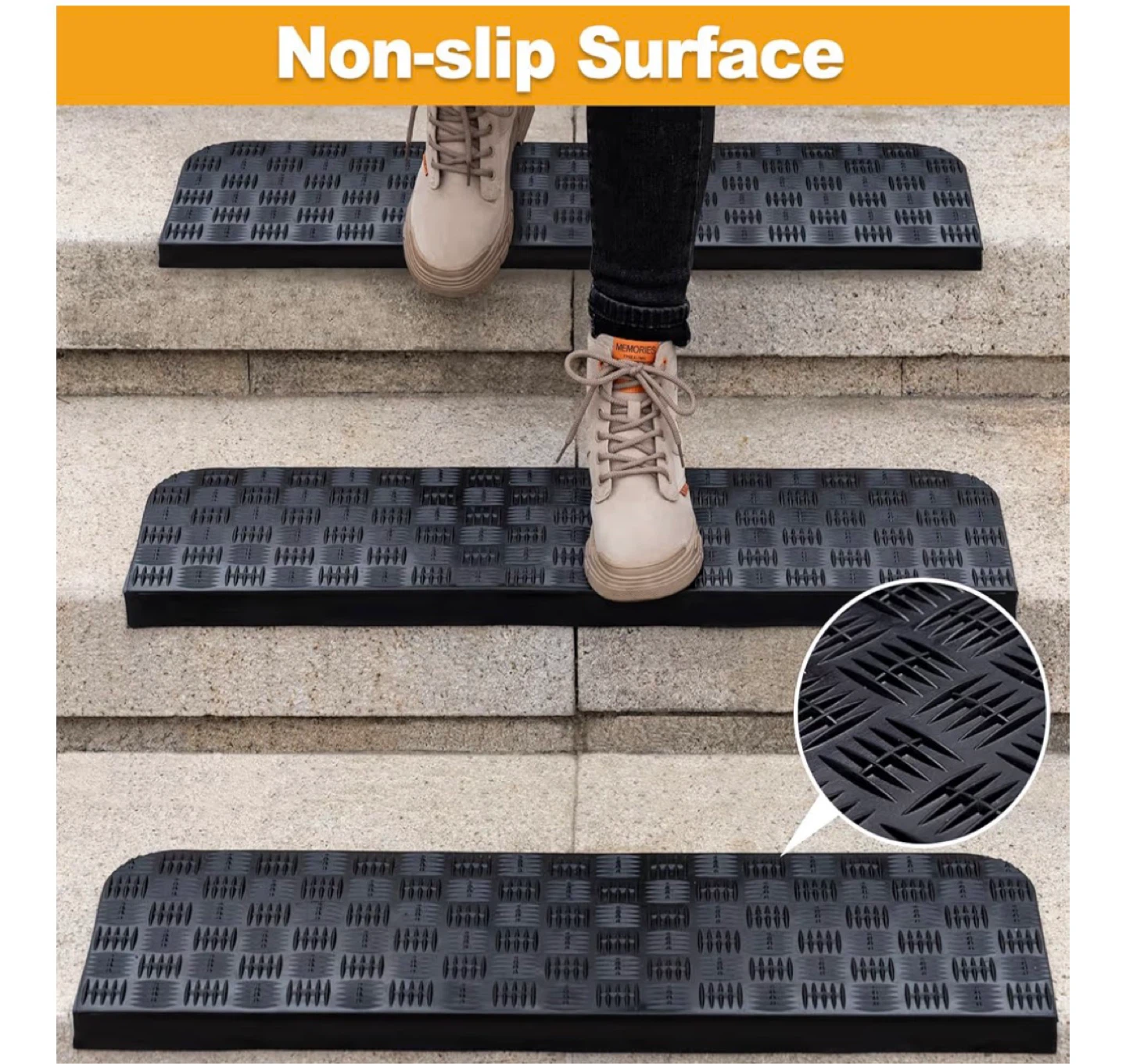 Non-Slip Stair 30x10 in Treads for Indoor/Outdoor Use - photo 5