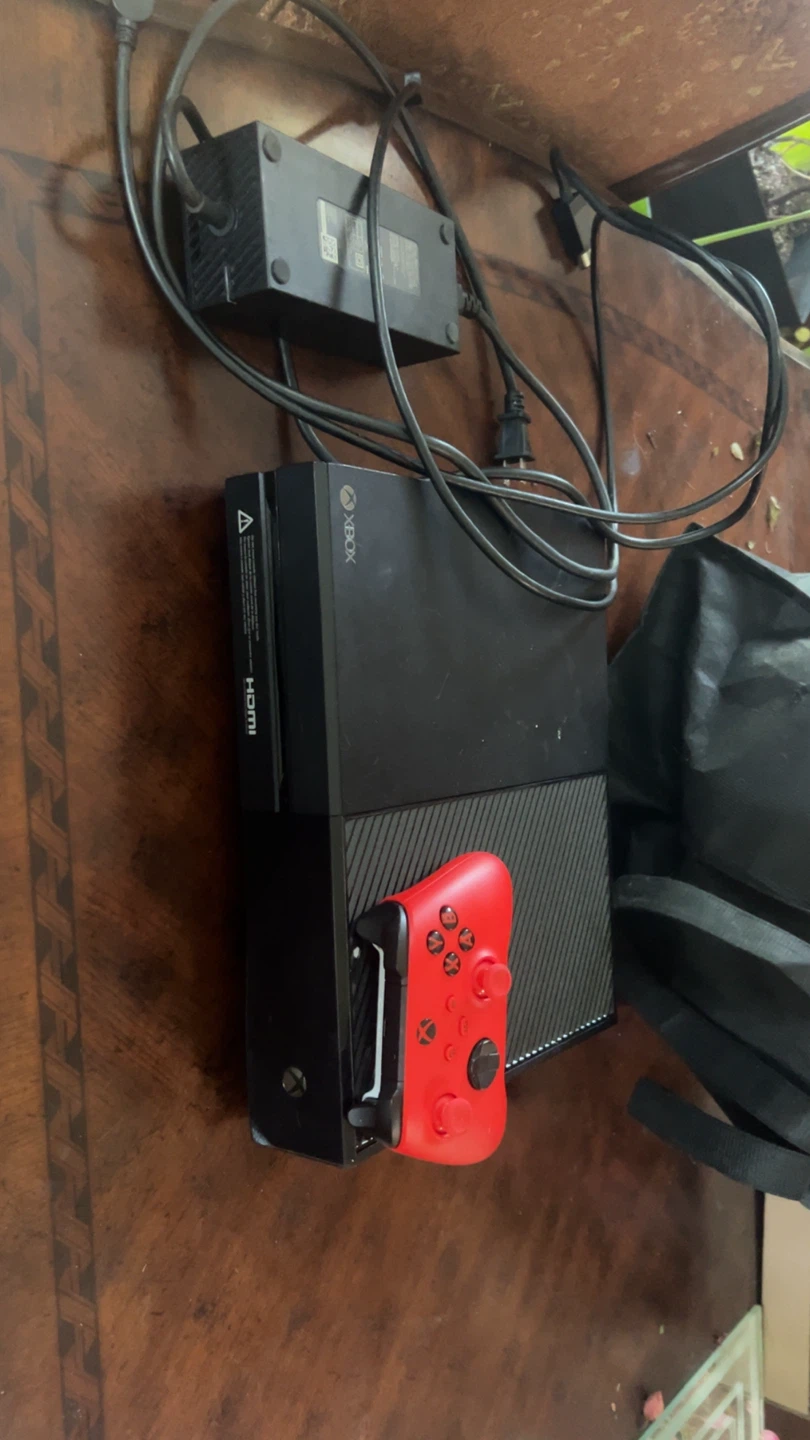 Xbox One Gaming Console with Red Controller